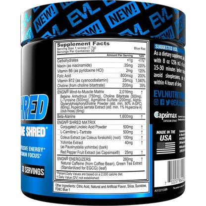 EVL Ultimate Pre Workout Powder - Thermogenic Fat Burn Support Preworkout Powder EvlutionUS supplements