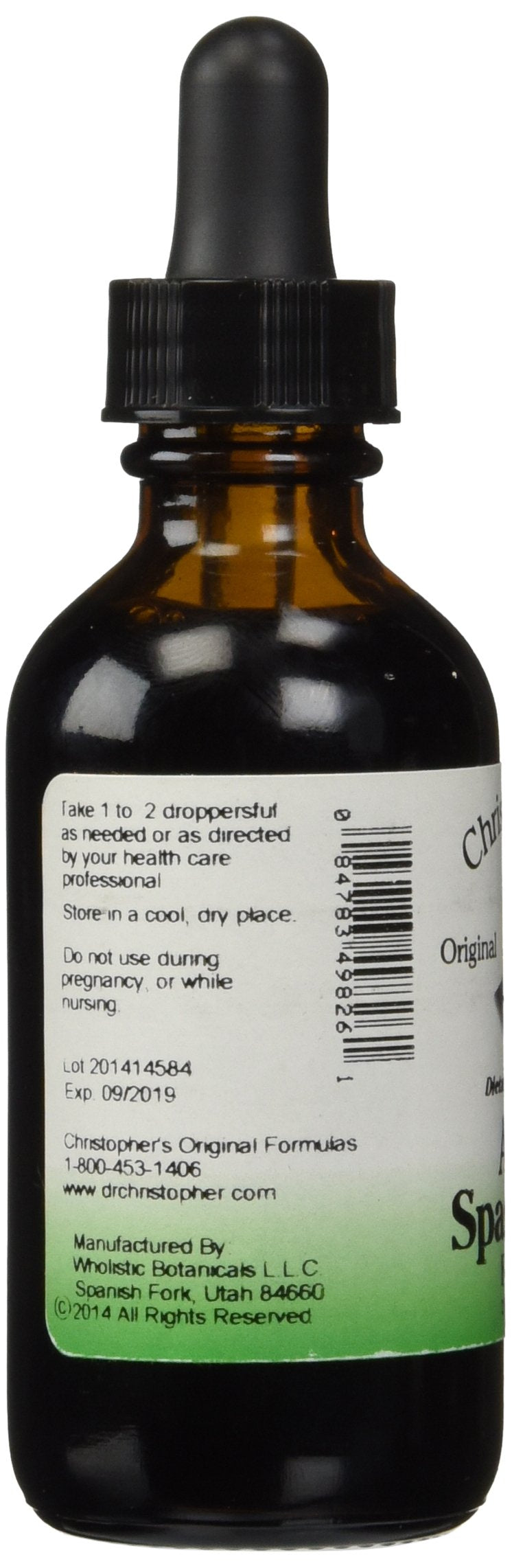 Christopher’s Original Formulas Anti-Spasmodic Formula | 2 oz Liquid Herbal Supplement | Synergistic Blend for Nervous System Support | Skullcap, Valerian & Cayenne Christopher's Original FormulasAu supplements