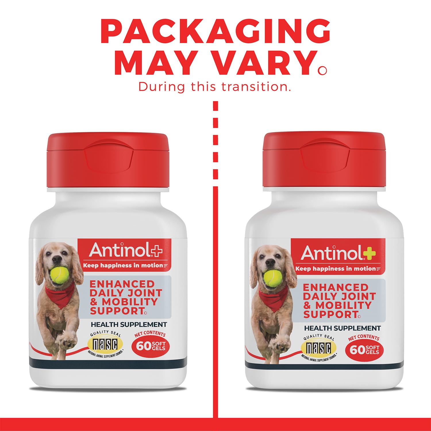 Antinol Plus, Mobility, Hip, and Joint Supplement for Dogs, Green-Lipped Mussels and Krill Oil - Dog Joint Supplement, Better and Faster Than Glucosamine and Chondroitin, 120 Soft Gels AntinolAu supplements