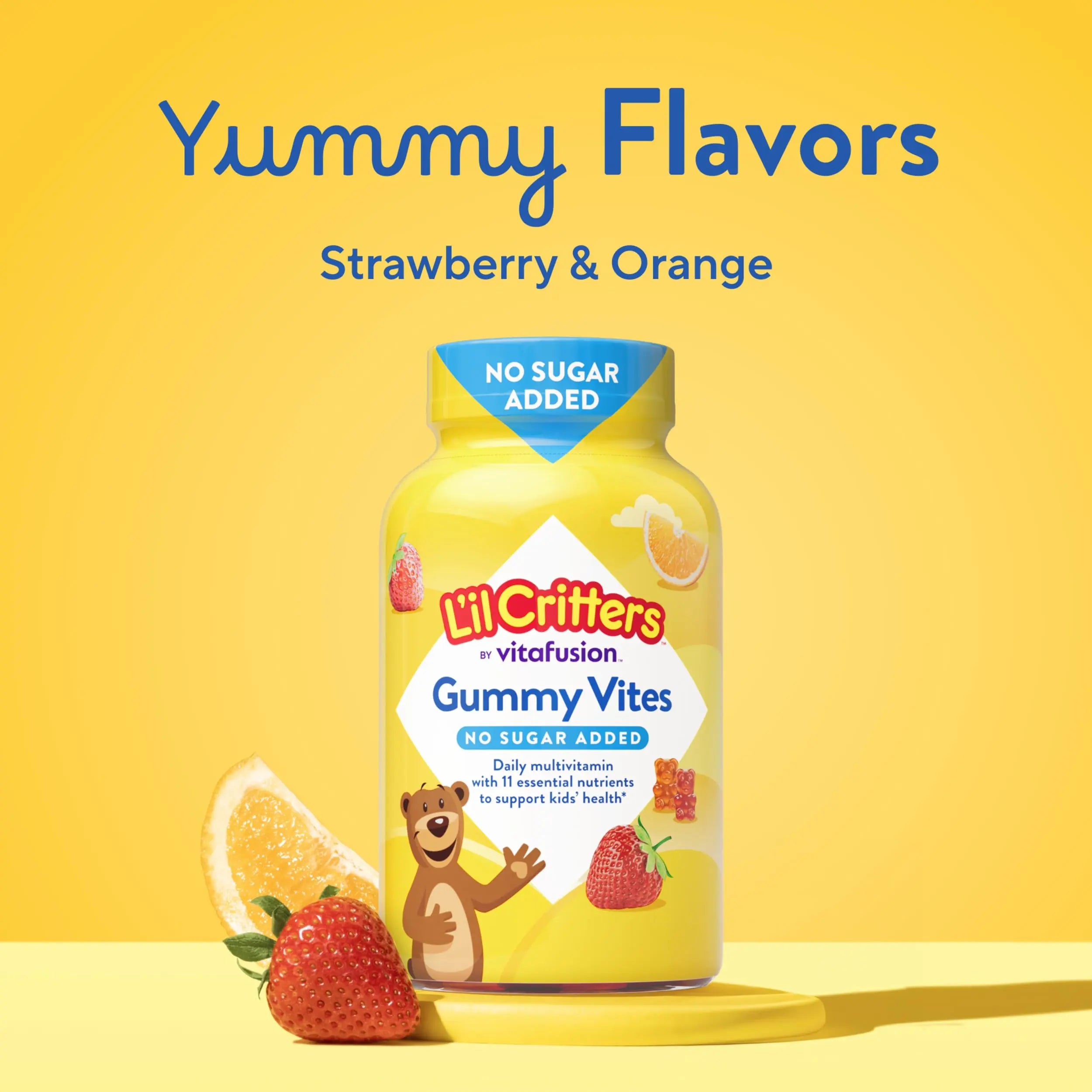 L’il Critters Gummy Vites No Sugar Added Daily Gummy Multivitamin for Ages 2+ Toddlers & Kids, Vitamin C, D3 for Immune Lil CrittersAu supplements
