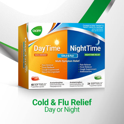 AXIM Day & Night 325-15-5-6.25 mg x 72 softgels AXIMUS supplements