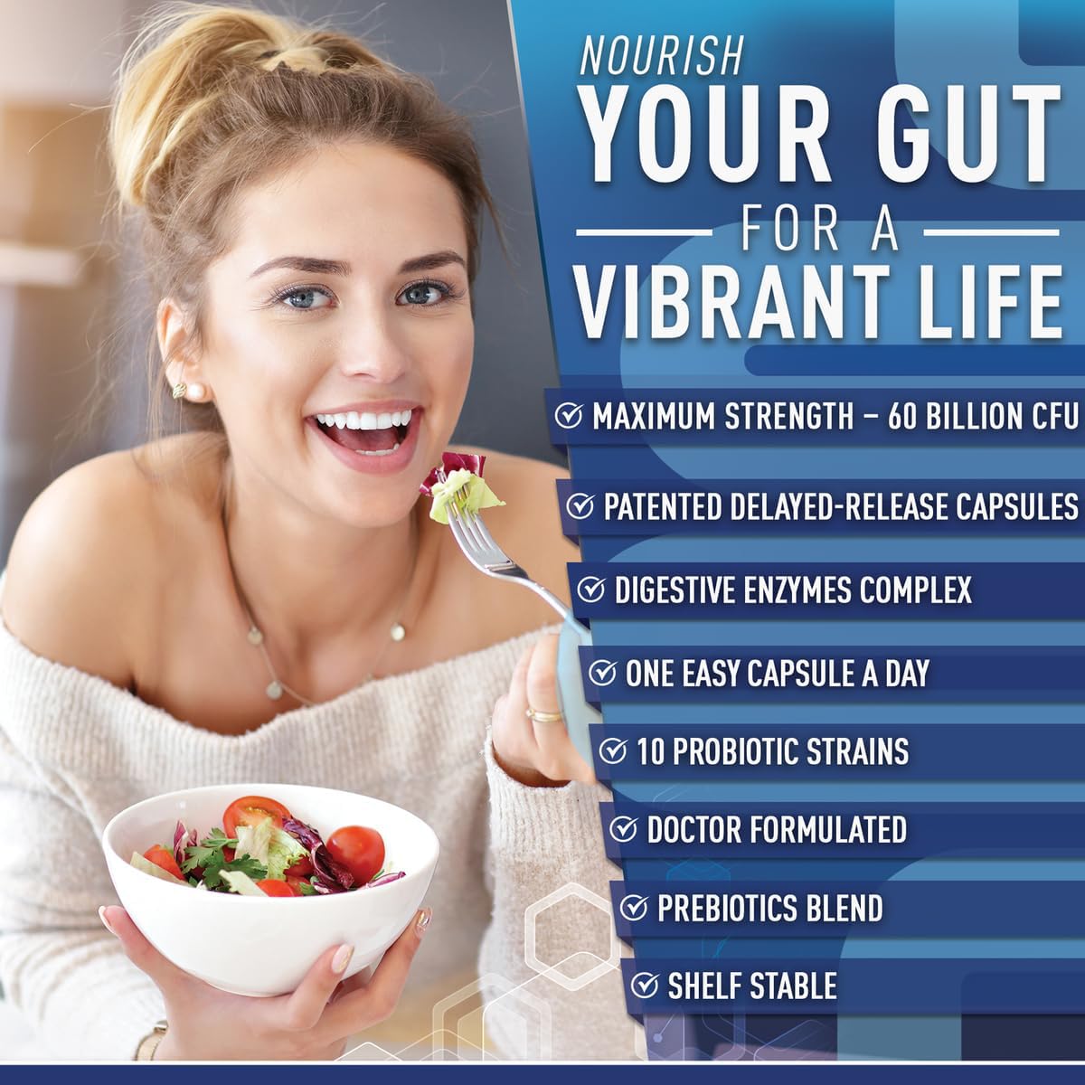 Purely Optimal Probiotics for Digestive Health, 60 Billion CFU – Delayed-Release with Digestive Enzymes & Organic Prebiotics – Bloating, Immune & Energy Support, 30 Caps Purely OptimalAu supplements