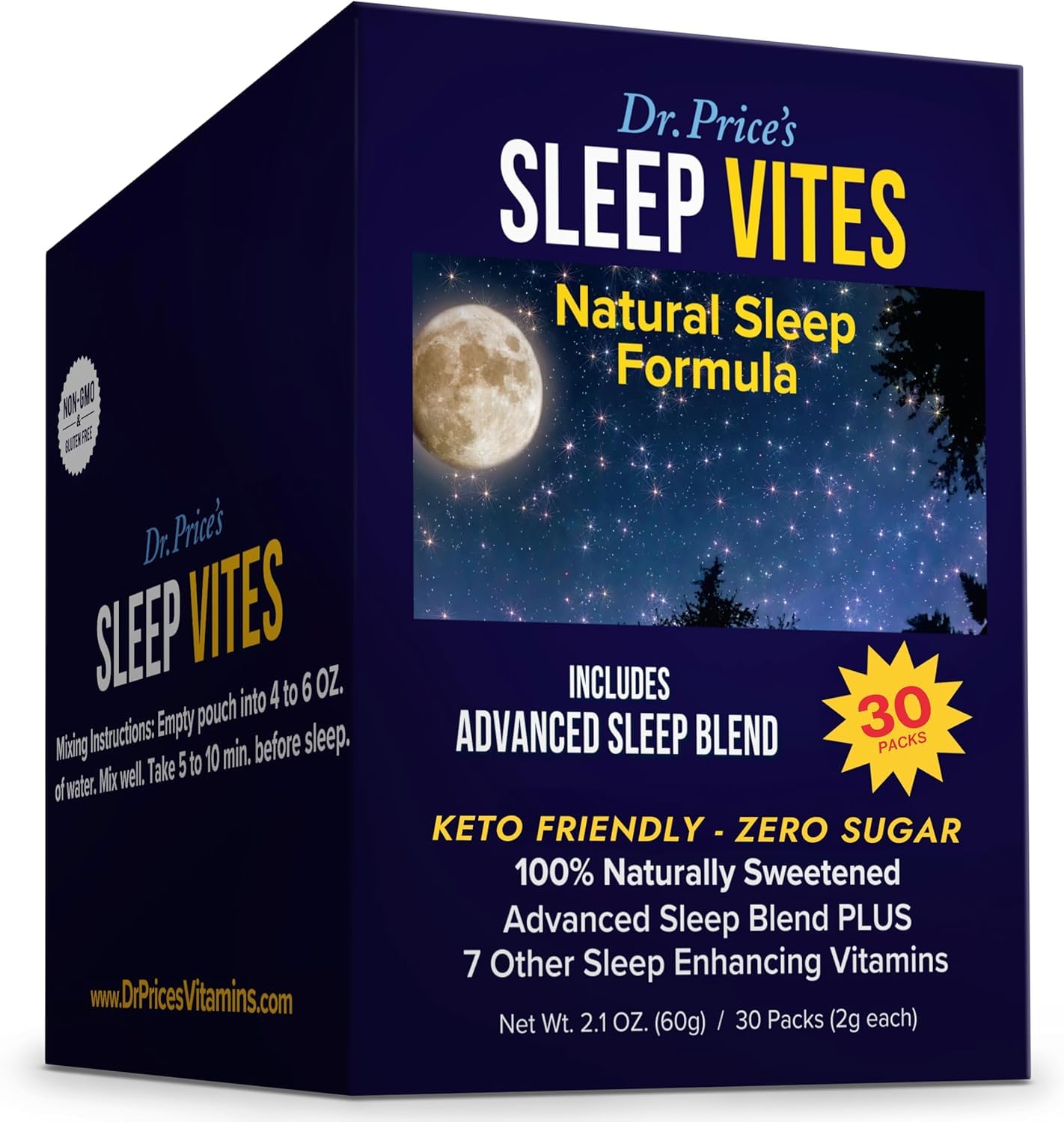 Dr. Price’s Natural Sleep Aid Powder – Berry-Citrus, 30 Packs | Sleep Powder Drink Mix with Magnesium, Microdose Melatonin & Tryptophan | Sleep Support for Adults | Doctor-Formulated, Made in USA Dr. Price's VitaminsAu supplements