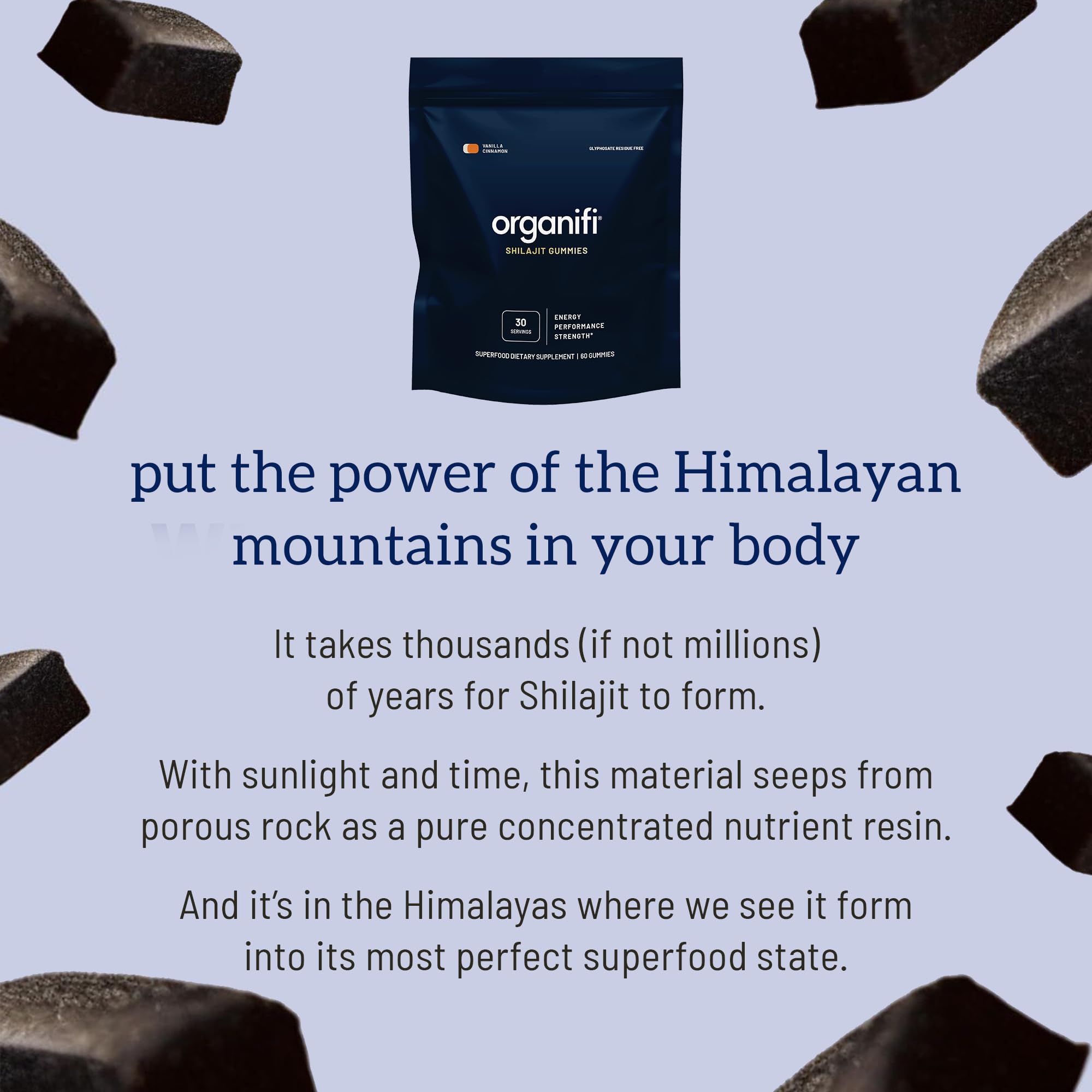 Organifi - Shilajit Gummies - Supports Natural Energy and Strength - Vanilla Cinnamon OrganifiUS supplements