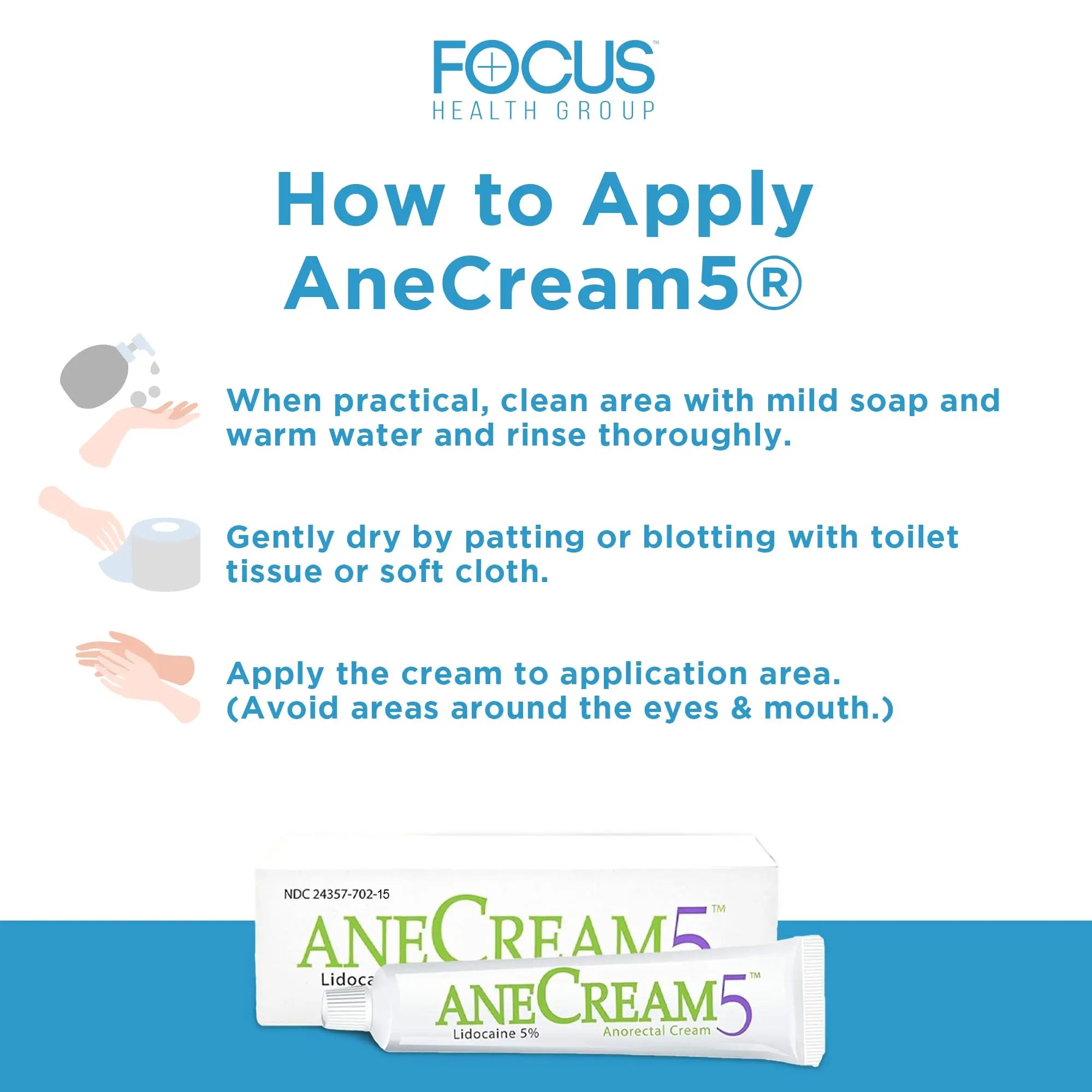AneCream5-5% Lidocaine Numbing Cream - Maximum OTC Strength, Medical Grade Numbing Cream, Topical Anesthetic Lidocaine for Local & Anorectal Uses, Hemorrhoid Cream (0.5 oz/15 g) AneCreamAu supplements