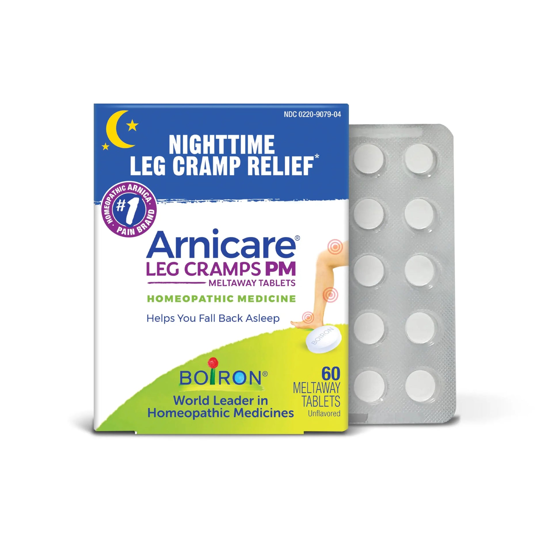 Boiron Arnicare Leg Cramps PM for Nighttime Relief from Cramping and Stiffness in Feet or Calves - 60 Tablets BoironAu supplements