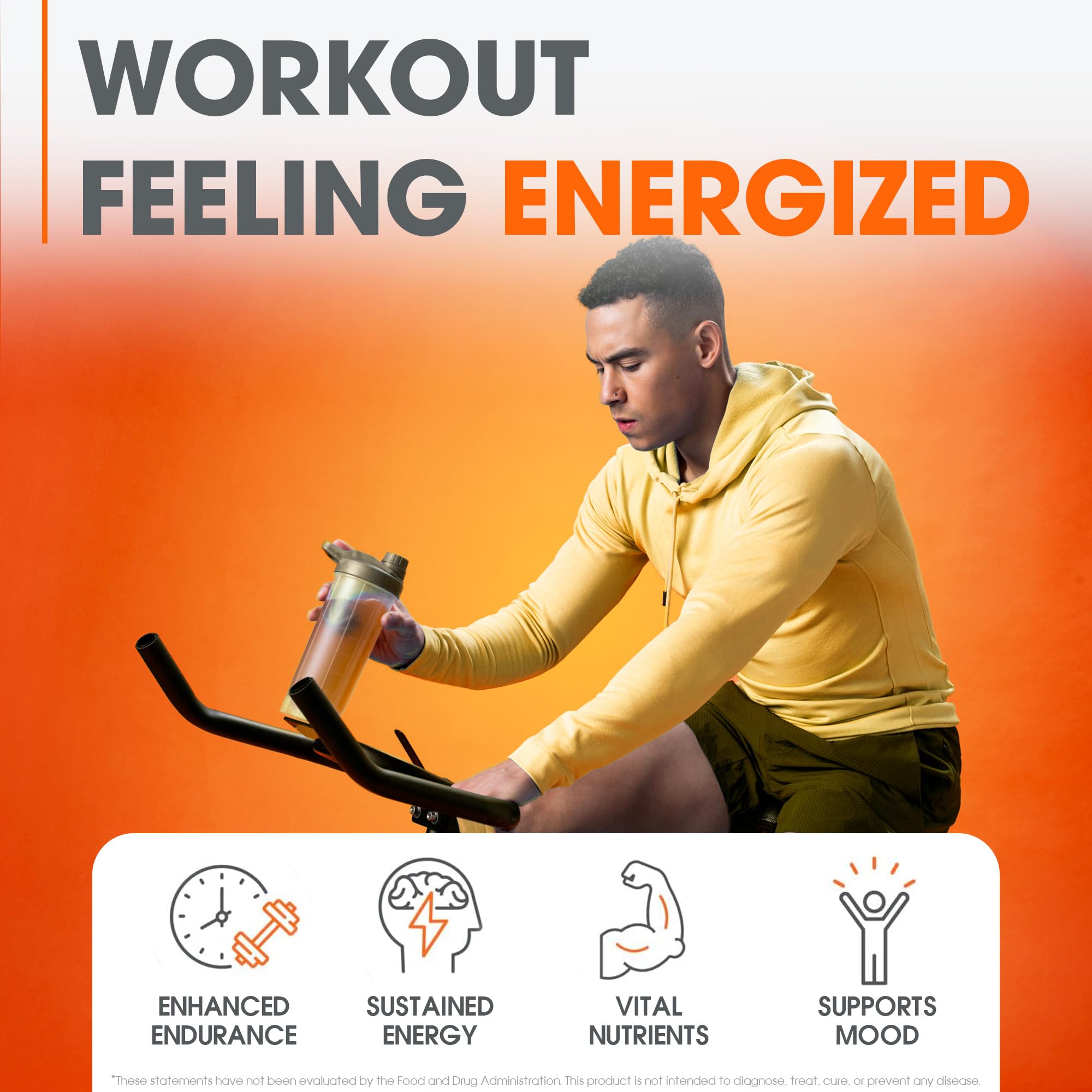 Genius Energized Pre Workout Powder – Caffeine Infused Pre-Workout Booster Supplement with Beta Alanine & Alpha GPC, No Artificial Sweeteners or Dyes - 200mg Caffeine, 20 Servings, Sour Peach Rings The Genius BrandUS supplements