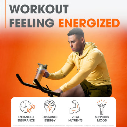 Genius Energized Pre Workout Powder – Caffeine Infused Pre-Workout Booster Supplement with Beta Alanine & Alpha GPC, No Artificial Sweeteners or Dyes - 200mg Caffeine, 20 Servings, Sour Peach Rings The Genius BrandUS supplements
