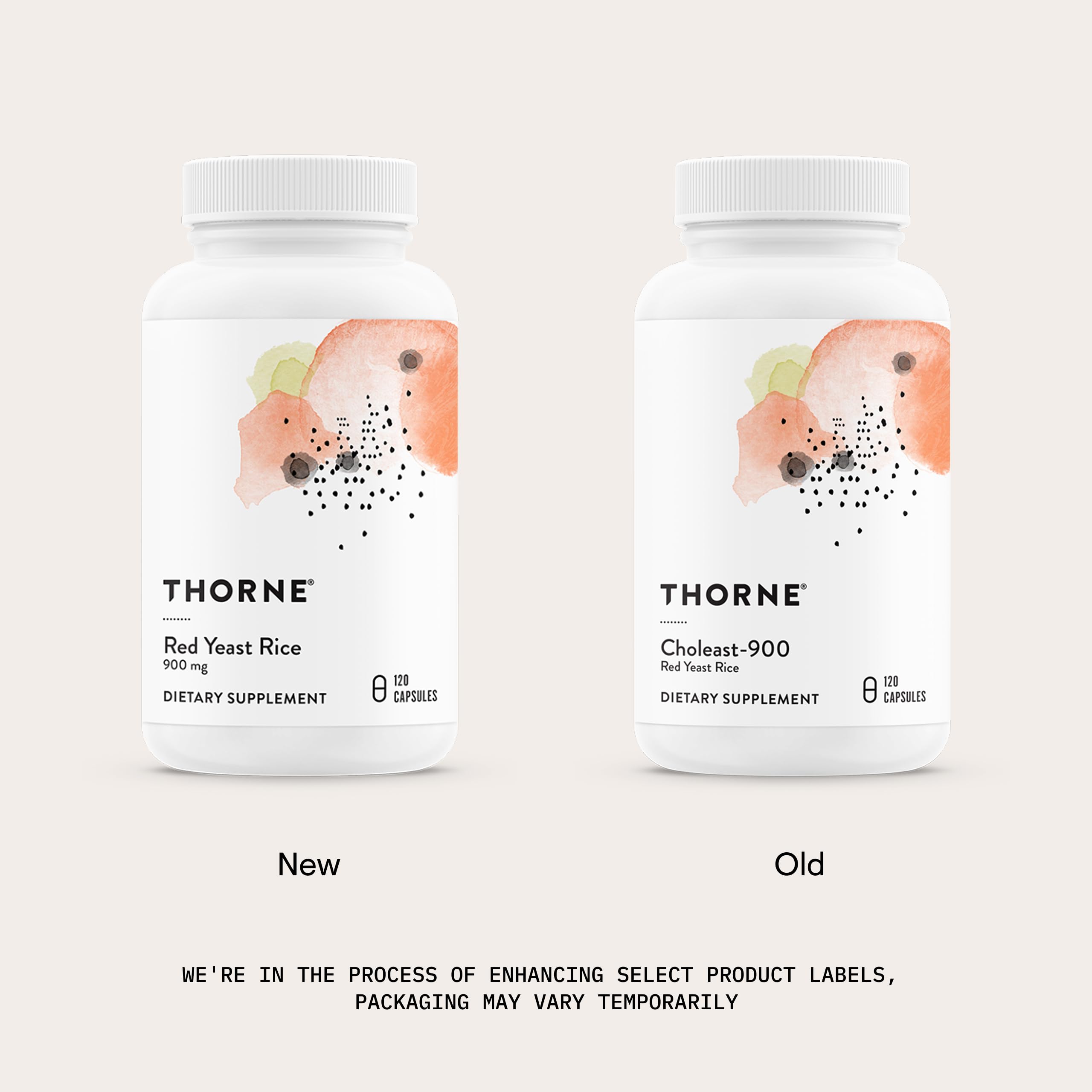 THORNE - Red Yeast Rice (Formerly Choleast-900) - Supports Healthy Cholesterol Levels Already in a Normal Range, Heart Health & Blood Pressure* - Gluten-Free, Dairy-Free - 120 Capsules THORNEAu supplements