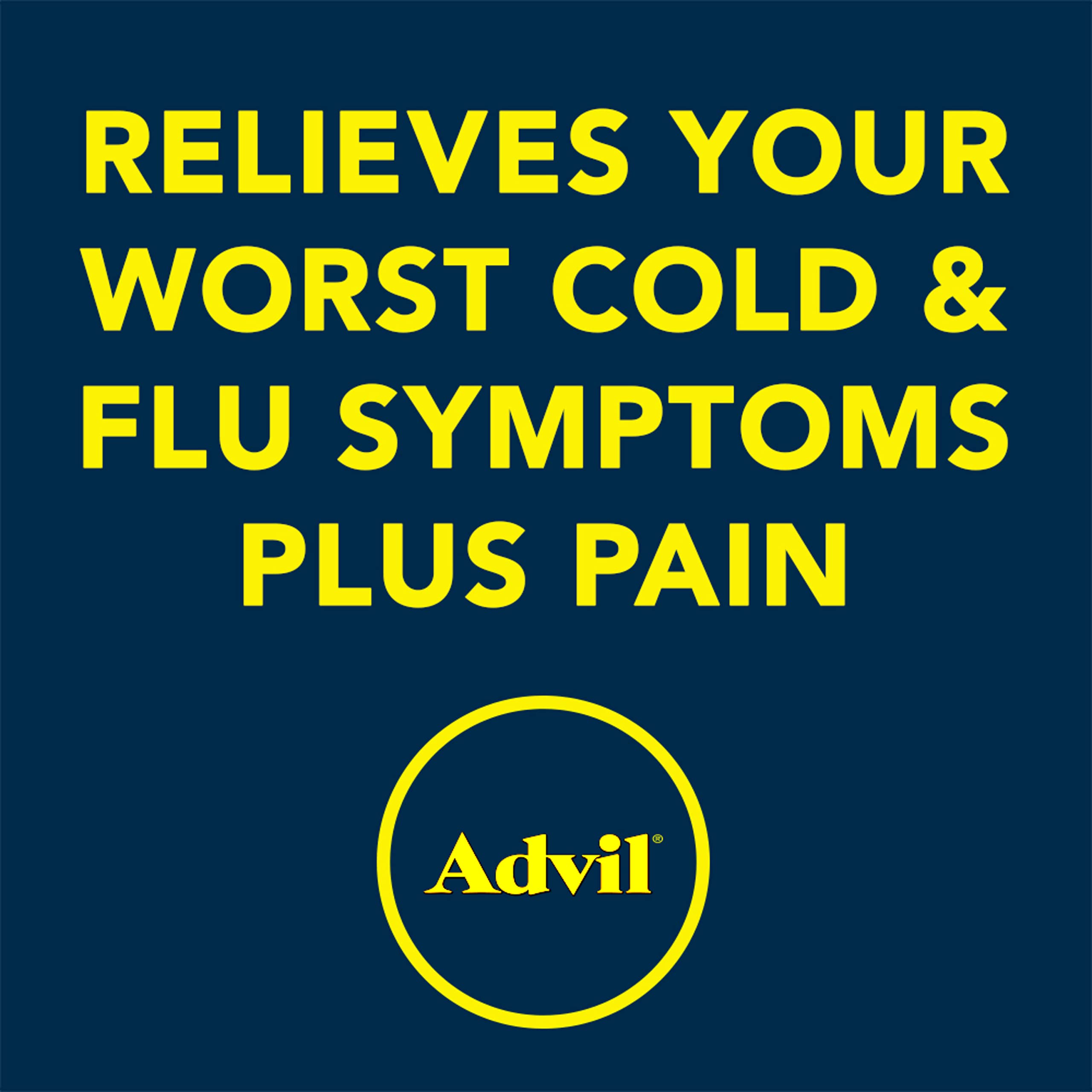 Advil Multi Symptom Cold and Flu Medicine, Cold Medicine for Adults with Ibuprofen, Phenylephrine HCL AdvilAu supplements