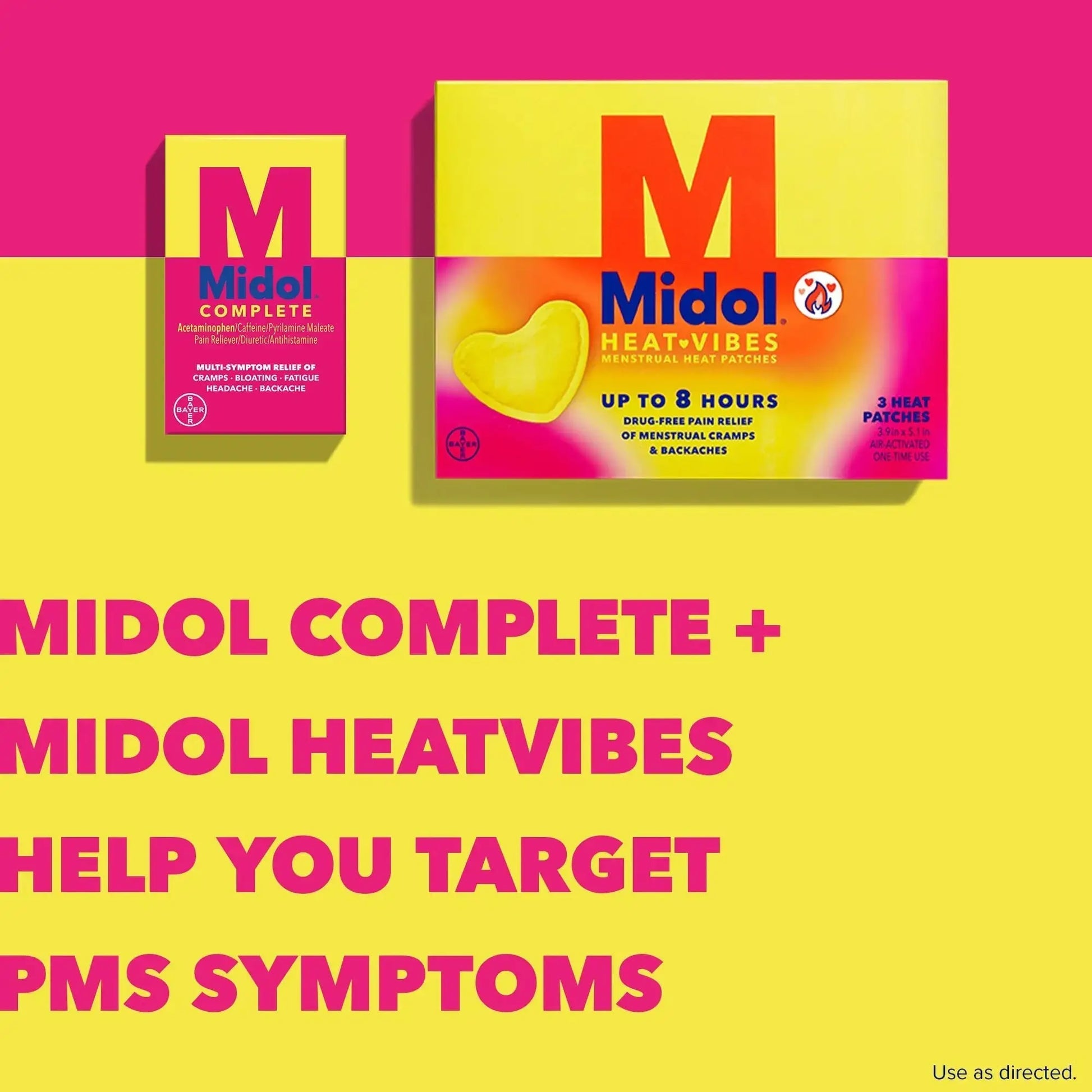 Midol Complete Menstrual Pain Relief Caplets with Acetaminophen for Period Cramps, and Menstrual Symptom Relief - 40 Count (Pack of 3) (Packaging May Vary) MidolAu supplements