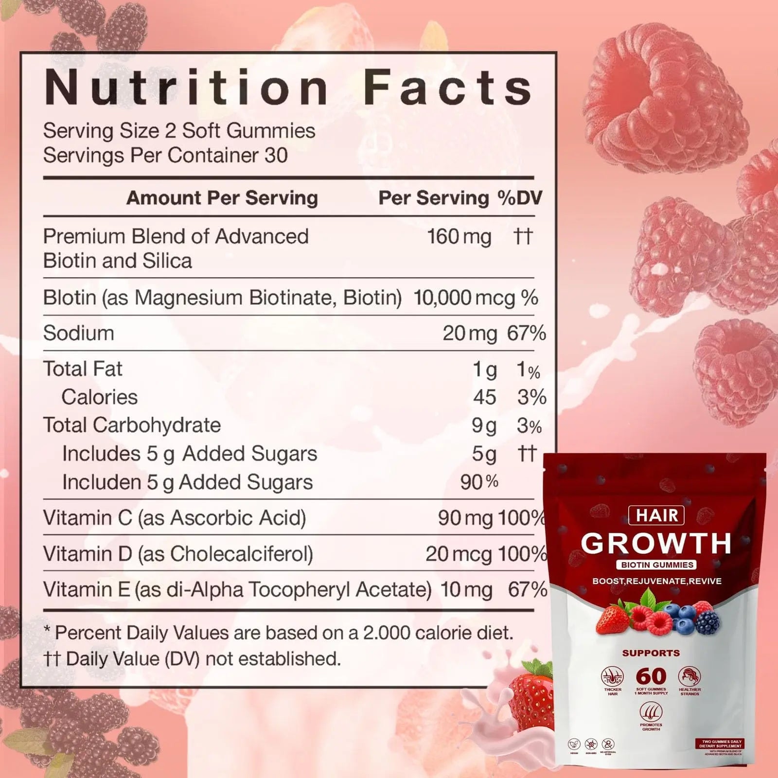 Neonomicon Lumin Hair Growth Gummies – with Biotin, Vitamin C & E, Rosemary, Saw Palmetto – Supports Healthy Hair Growth & Strength NeonomiconAu supplements