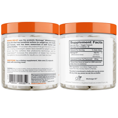 Genius Probiotics for Weight Loss with Green Tea Extract - Fat Burner Supplement & Digestive The Genius BrandUS supplements