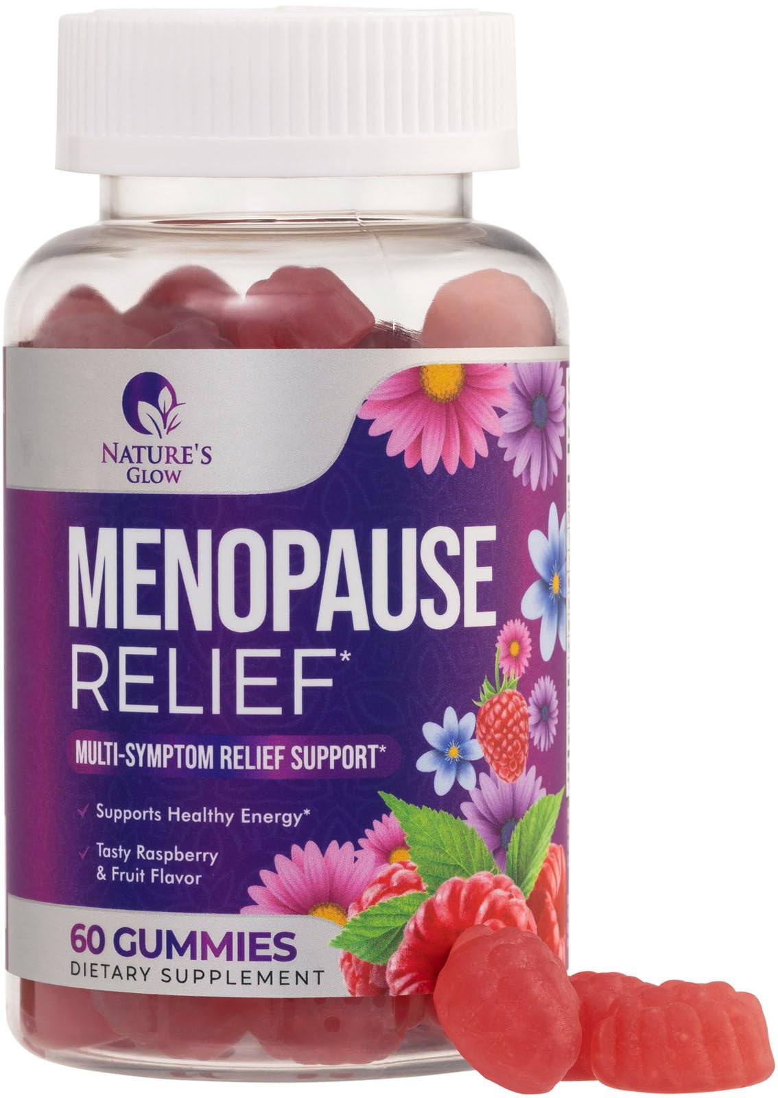 Menopause Supplement for Women - Complete Multi-Benefit Menopause Relief Gummy for Mild Hot Flashes & Night Sweats, Natural Balance & Energy Support, Menopausal Vitamins, Gluten Free - 60 Gummies Nature's GlowAu supplements