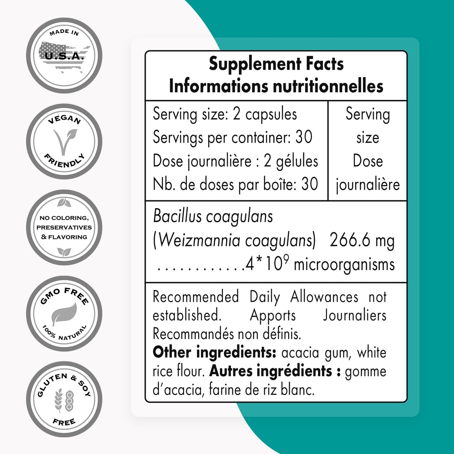 Supersmart - Bacillus Coagulans Probiotic 4 Billion CFU per Day (High Absorption) SupersmartUS supplements