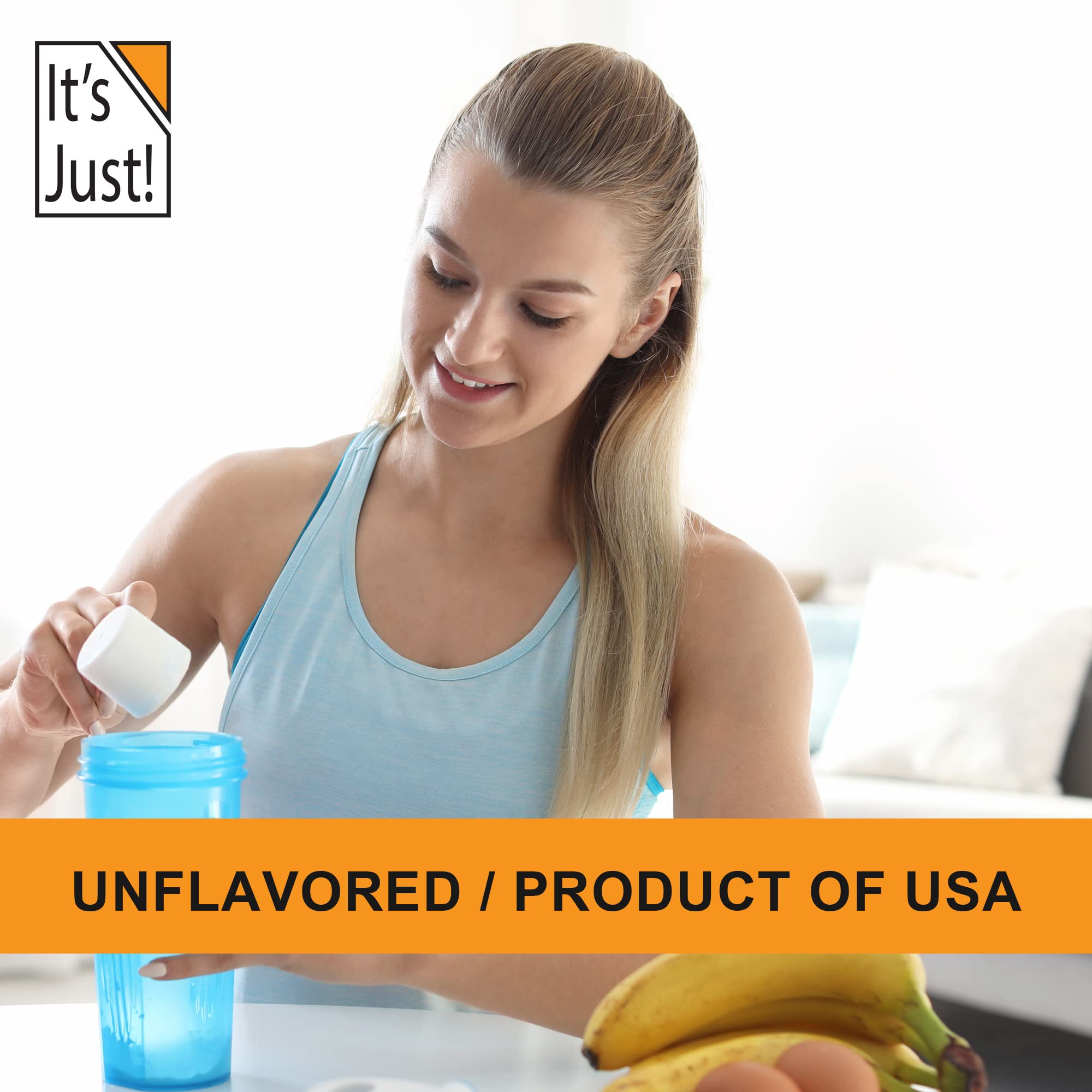 It's Just! - 100% Whey Protein Concentrate, Made in USA, Premium WPC-80, No Added It's Just!US supplements