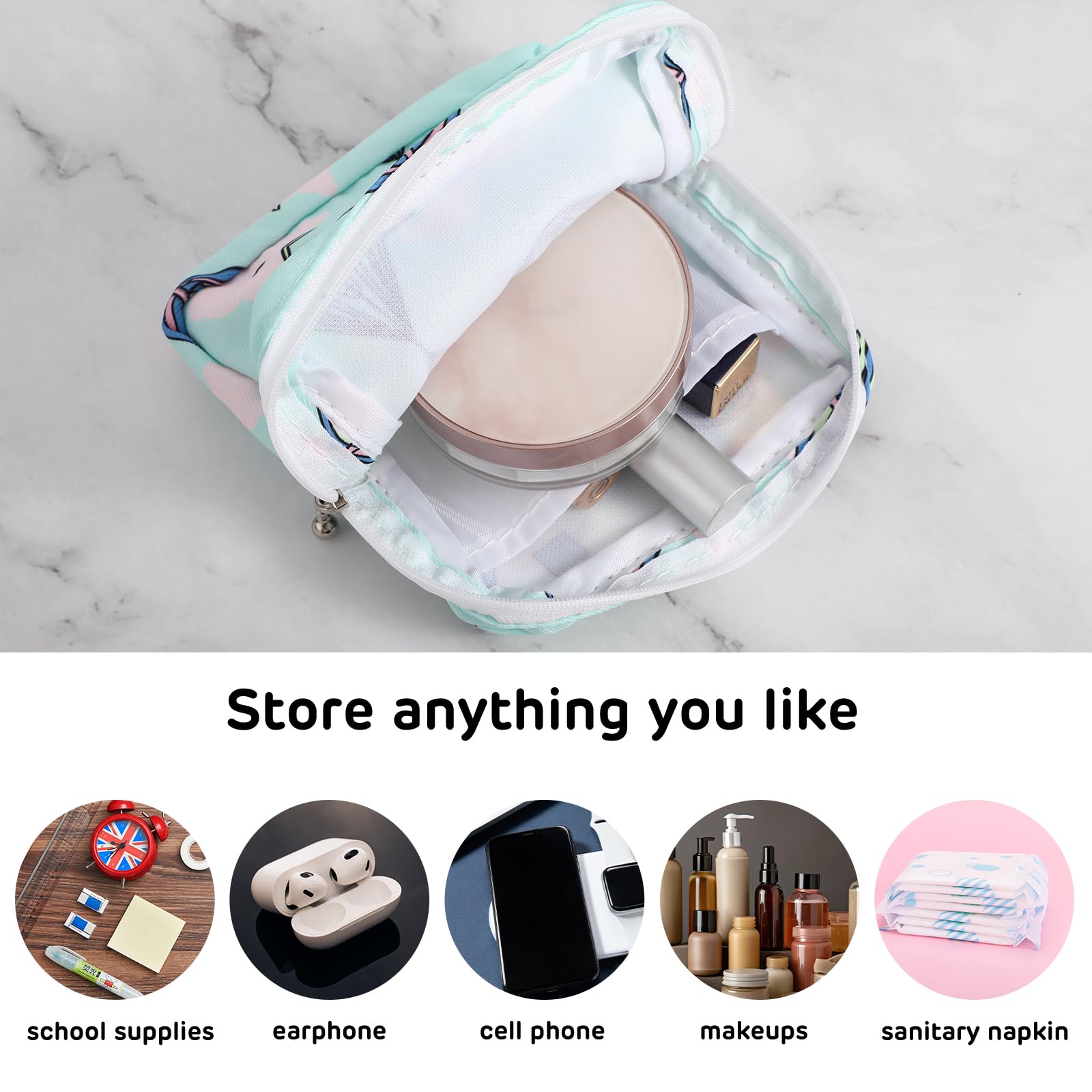 3Pcs Period Bag, Sanitary Pad Storage Bag Samll Period Pouch for Purse Cute Menstrual Period Bag AsterAu supplements