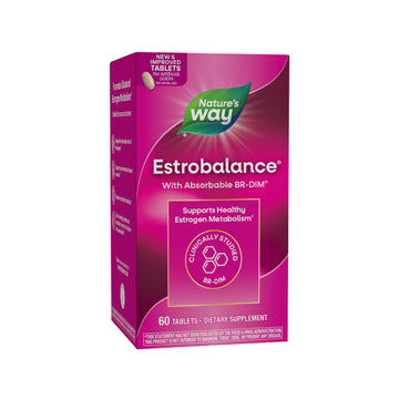 Nature's Way Estrobalance, Absorbable BR-DIM, Supports Healthy Estrogen Metabolism*, Vegan, Gluten Free, 60 Tablets (Packaging May Vary) Nature's WayAu supplements