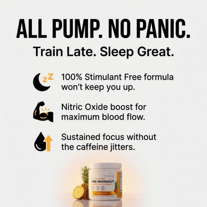 Type Zero Clean Stim Free Pre Workout Powder + Nitric Oxide Booster with L-Citrulline Malate, Arginine AKG, Beta Alanine - Caffeine & Stimulant Free - Pineapple Mango Flavor, 21 Servings Type ZeroUS supplements