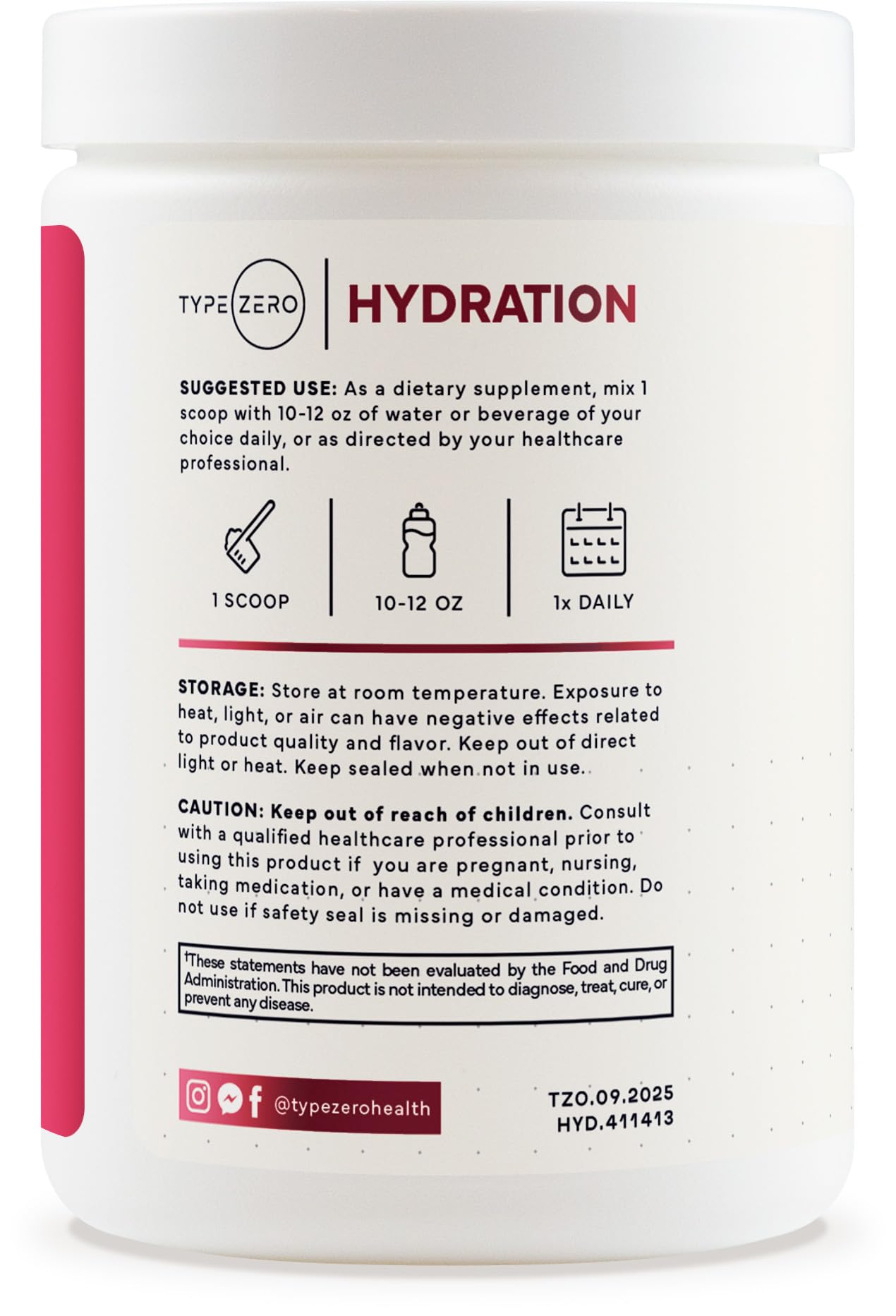 Type Zero Clean Electrolytes Hydration Powder Drink Mix + 14 Essential Vitamins & Minerals - Sugar Free, Zero Artificial Ingredients - Mixed Berry Flavor, 50 Servings Type ZeroUS supplements