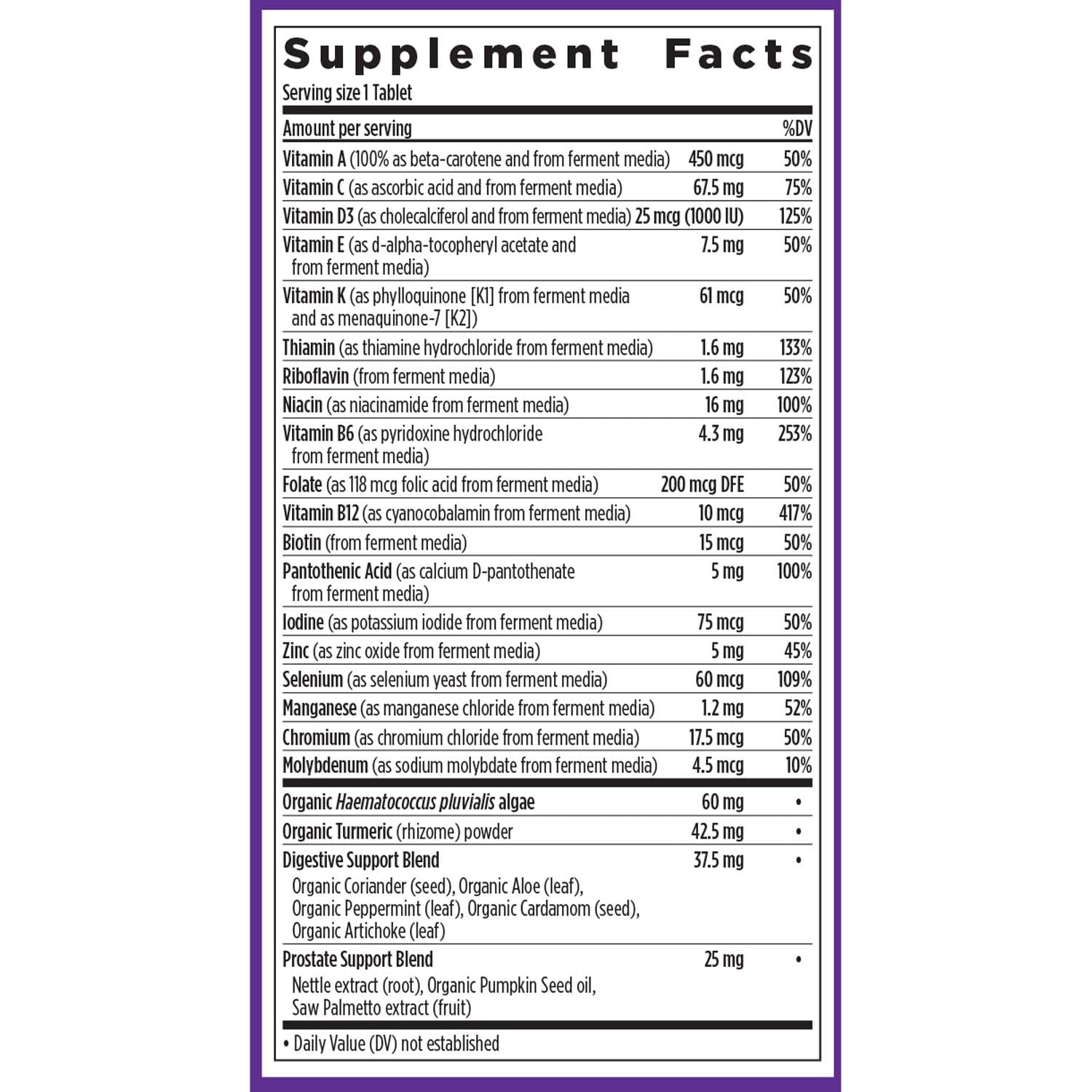 New Chapter Multivitamin for Men 50 Plus + Immune Support - Every Man's One Daily 55+ with Fermented Probiotics + Whole Foods + Astaxanthin New ChapterAu supplements