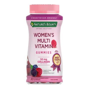 Nature's Bounty Optimal Solutions Women's Multivitamin, Immune and Cellular Energy Support, Bone Health, Raspberry Flavor Nature's Bounty Optimal SolutionsAu supplements