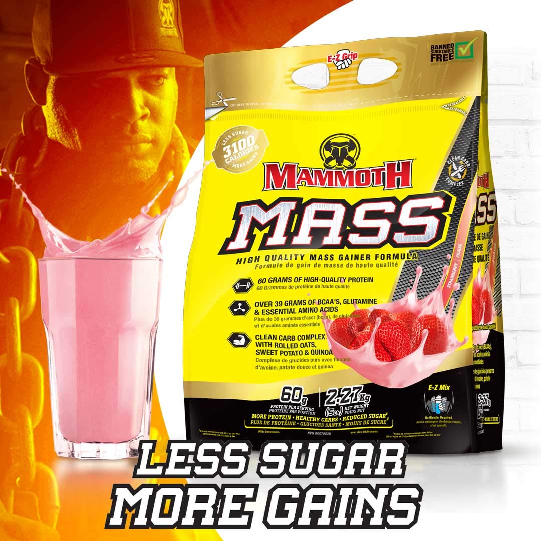 Inter-Active Nutrition Mammoth Mass Supplement, 2.27kg Strawberry MammothAu supplements