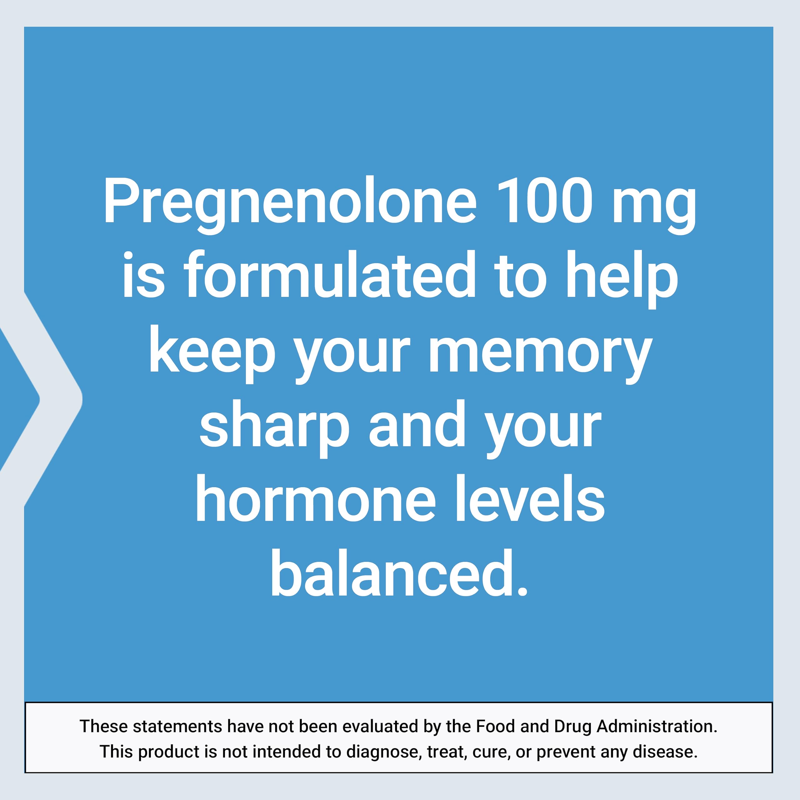 Life Extension Pregnenolone - Hormone Balance Supplement for Healthy Hormone Levels, 100 mg - Hormone Balance, Memory, Focus, Cognitive Health - Gluten-Free, Non-GMO, 100 Capsules Life ExtensionAu supplements