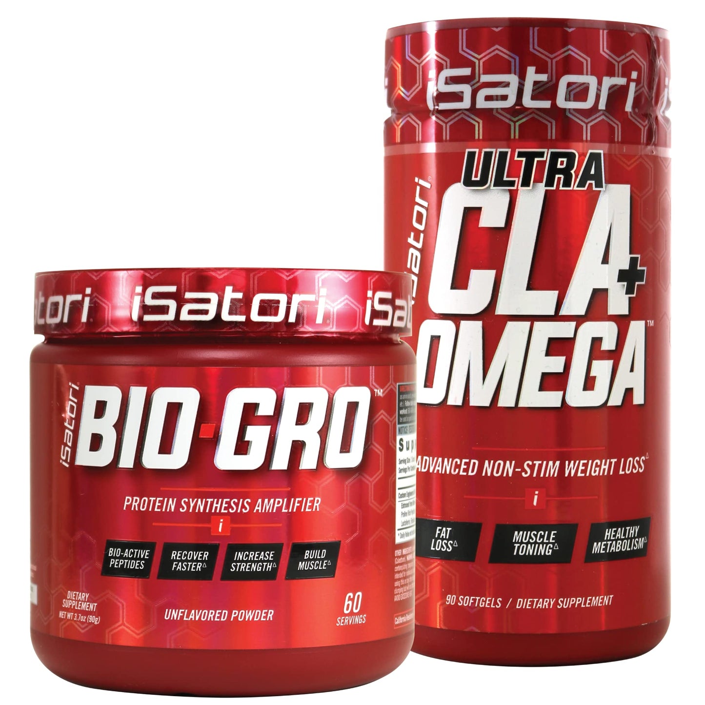 iSatori Bio-GRO Protein Synthesis Amplifier - Unflavored (60 Servings) & iSatori Ultra CLA iSatoriUS supplements