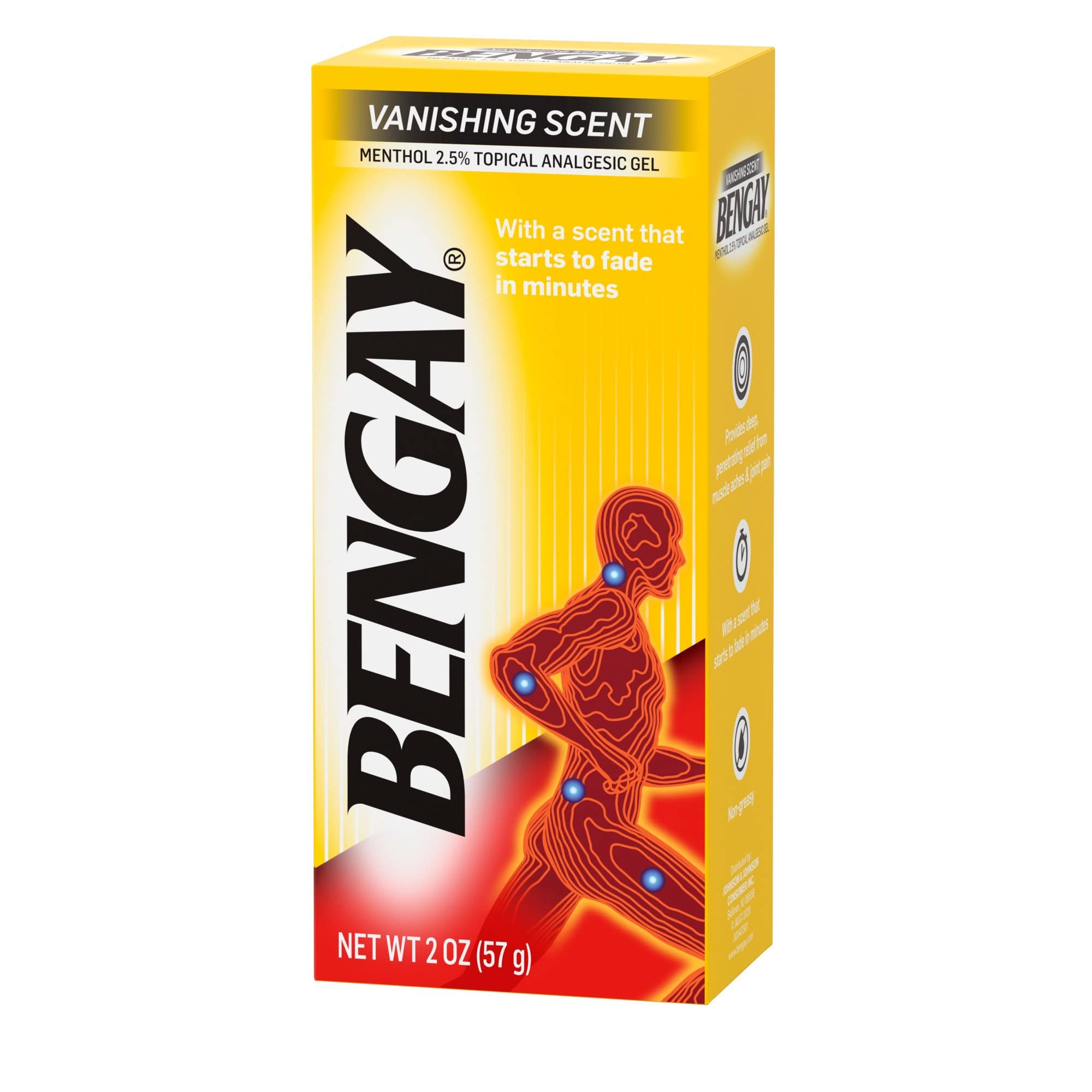 Ben Gay Vanish Scnt Size 2z Bengay Non-Greasy Vanishing Scent Pain Reliever Gel, Pack of 3 Johnson & JohnsonAu supplements
