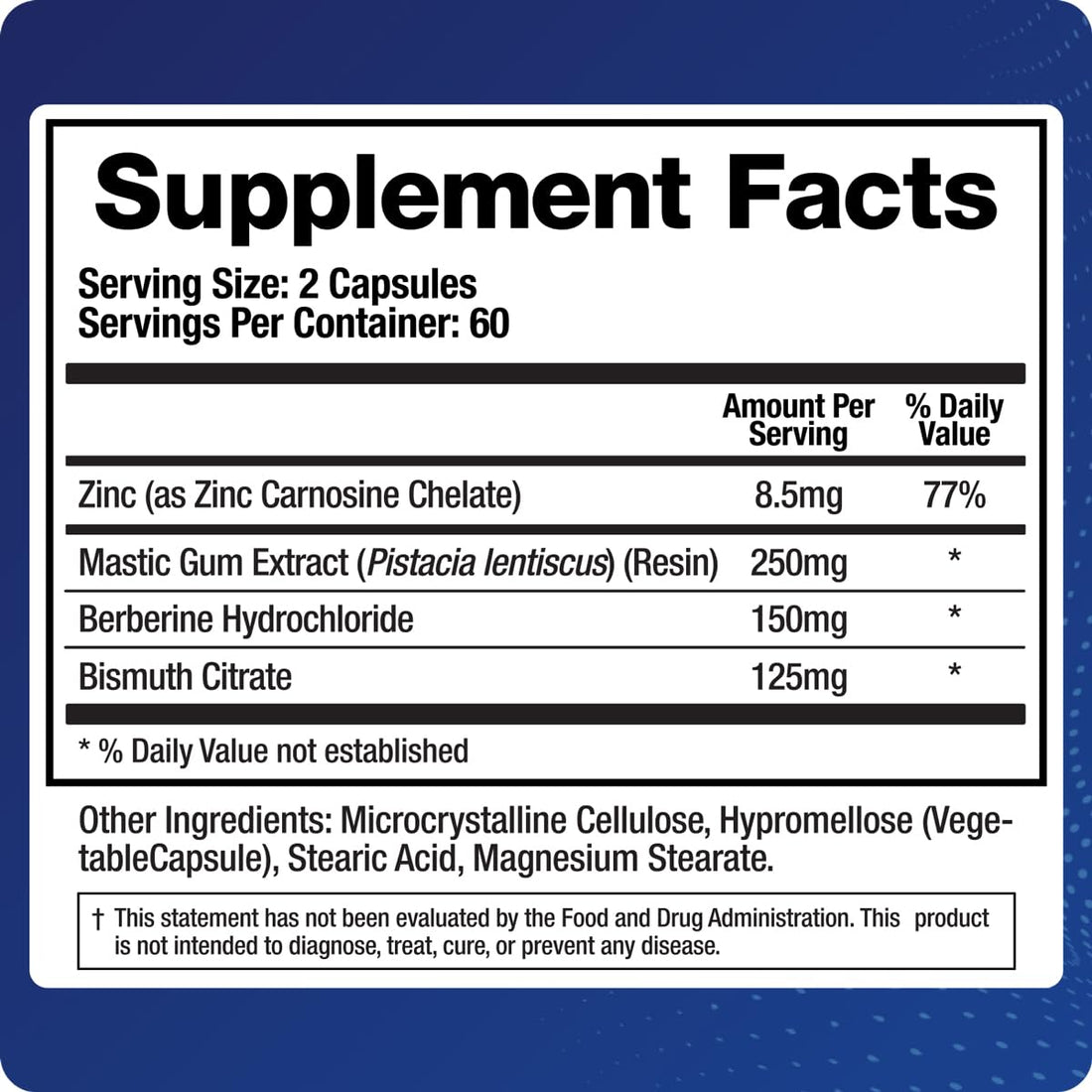 BioMatrix Pylor-X Gut Health Supplement – Mastic Gum, Berberine, Zinc Carnosine & Bismuth Salts for Gastric Support, Digestive Comfort, Stomach Lining Protection - (120 Capsules) 30-60 Day Supply BioMatrixAu supplements