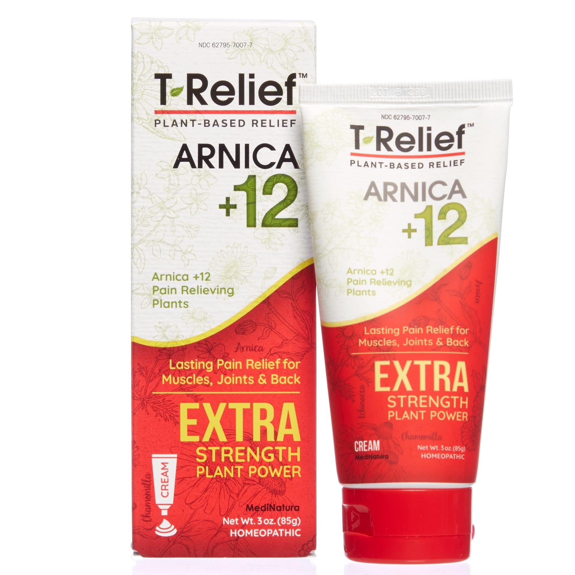 MediNatura T-Relief Extra Strength Pain Relief Arnica +12 Plant-Based Pain Relievers 100ct Tablets T-Relief Extra Strength Pain Relief 3oz Cream Bundle MediNaturaAu supplements