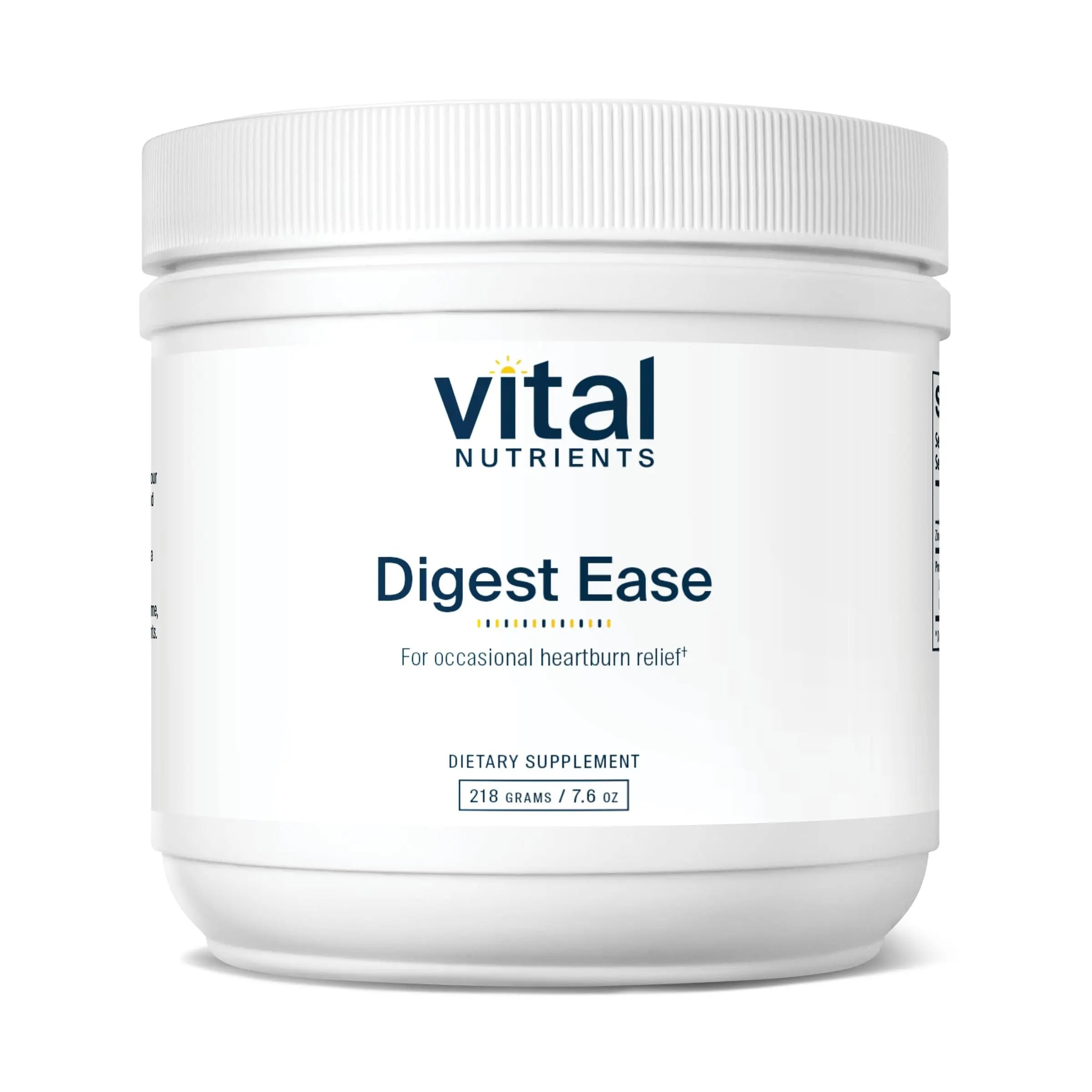 Vital Nutrients Digest Ease (Formerly Heartburn Tx) - Occasional Heartburn & Indigestion Relief - Supports Healthy GI Function & Helps Soothe GI Tract - Gluten, Dairy, Soy Free - Non-GMO - 50 Servings Vital NutrientsAu supplements