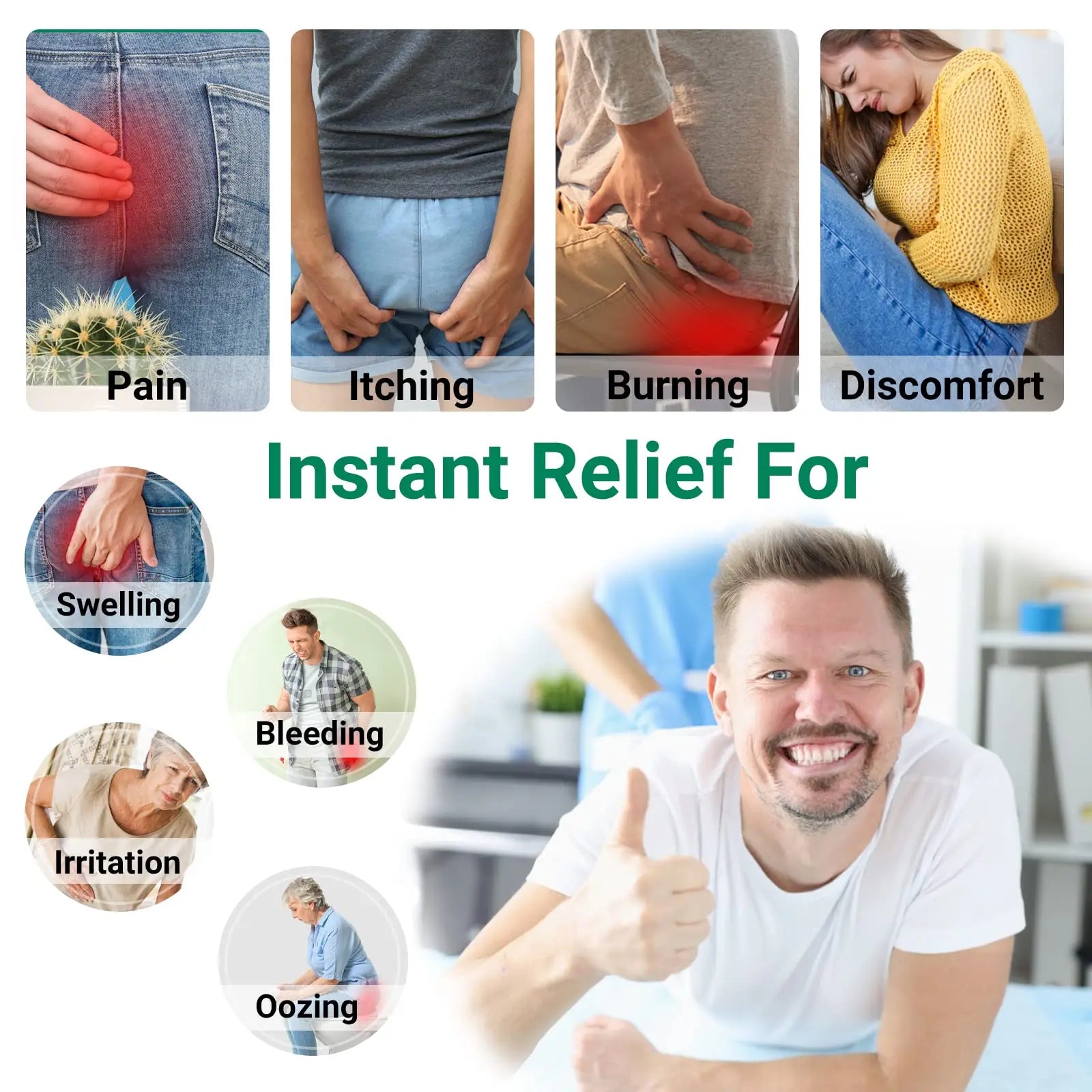 Hemorrhoid Treatment Ointment, Maximum Strength Treatment & Fast Relief for Pain, Itching, Burning, Swelling, Fissure, Bleeding, Discomfort, Long-Lasting Internal & External Hemorrhoid Cream, (2-Pack) LMNOOPAu supplements