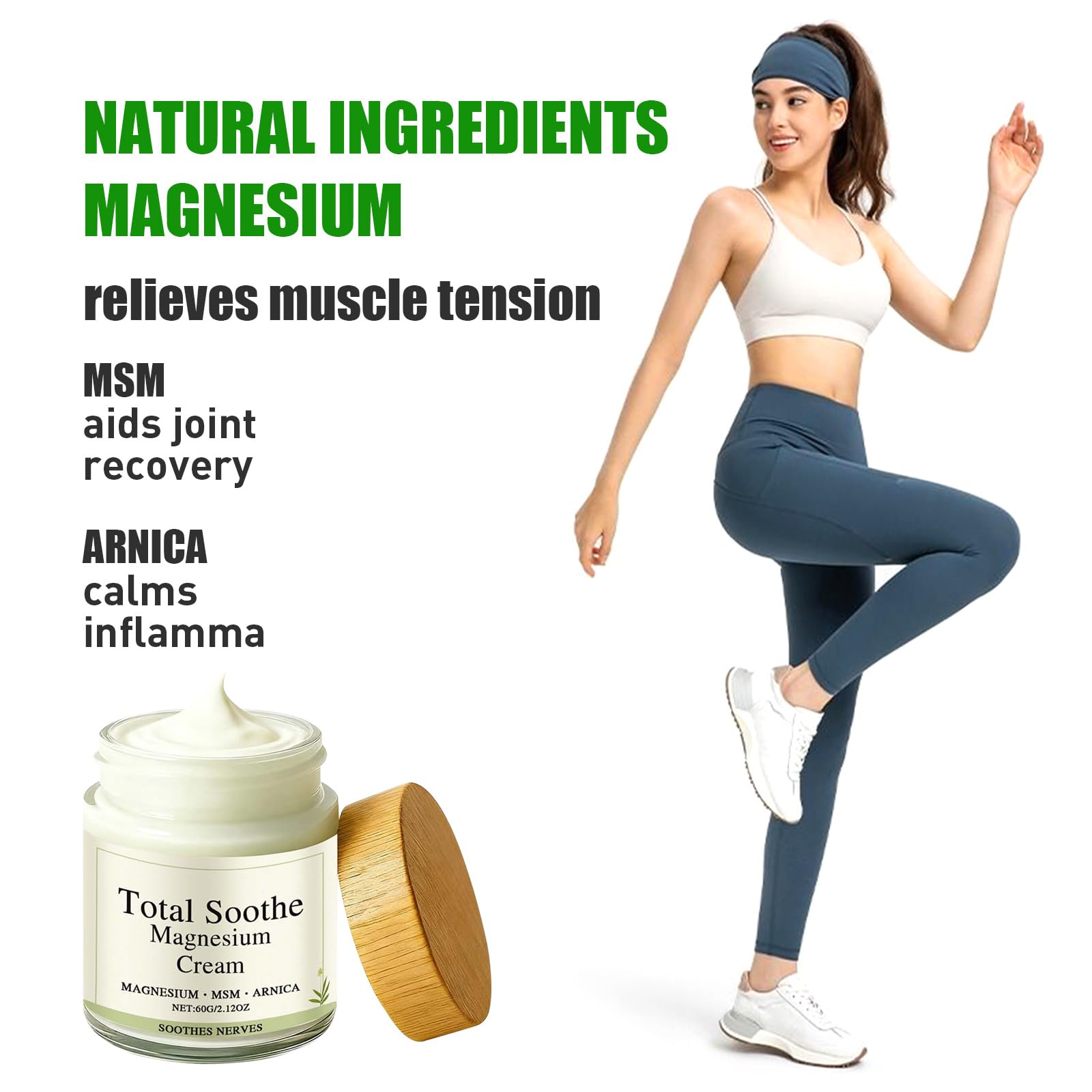 TotalRelief Magnesium Cream - MSM & Arnica – Fast Absorbing, Joint Relief Cream with Mineral Delivery Formula,Non-Greasy Topical for Everyday Joint & Muscle Comfort GenericAu supplements