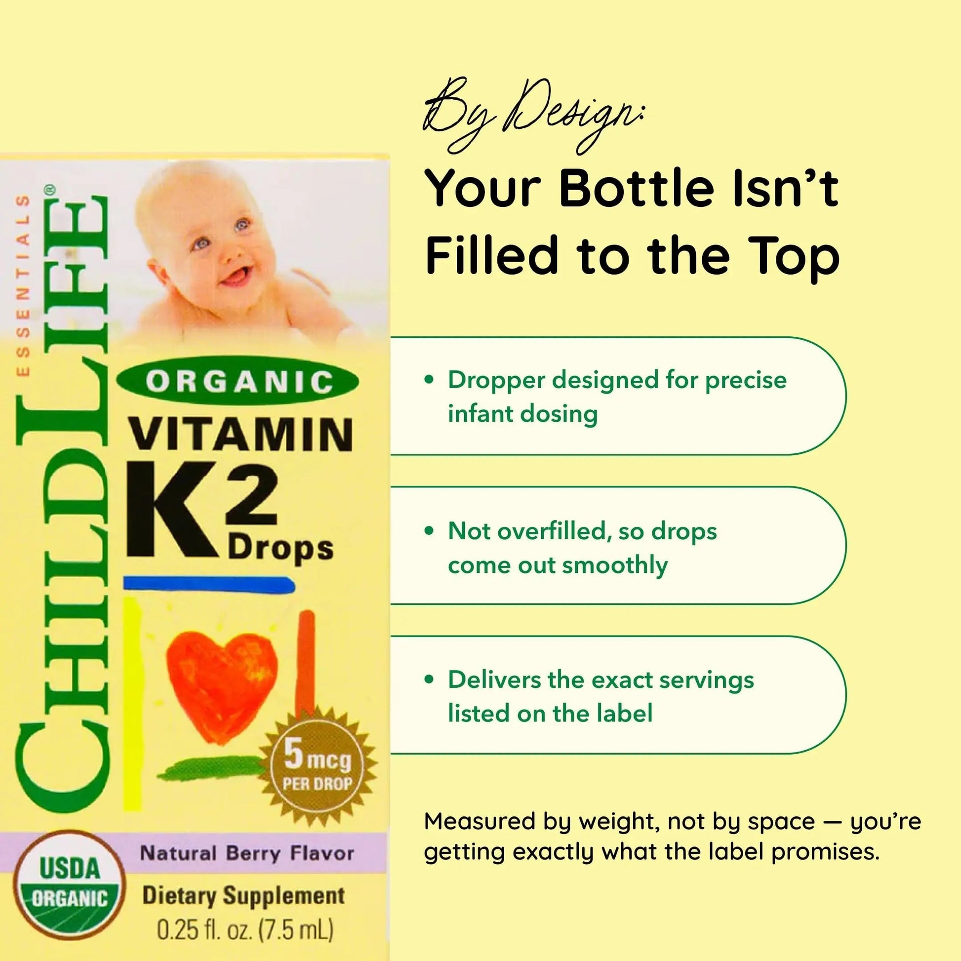 CHILDLIFE Essentials Organic Vitamin K2 Drops - Infant Toddler Baby Vitamin K, K2 Supplement, Vitamin K2 MK7, Liquid K2, Vitamin K Drops CHILDLIFE ESSENTIALSAu supplements