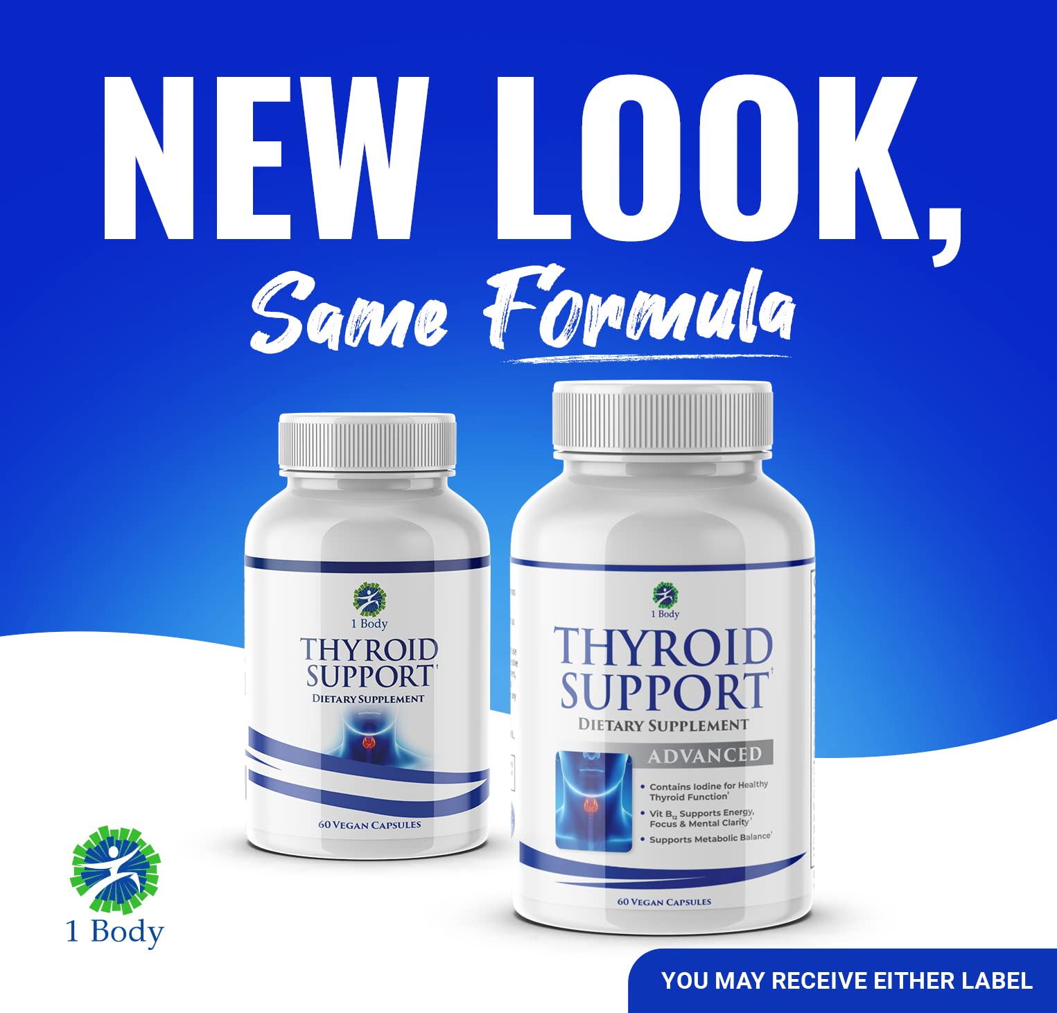 Thyroid Support Supplement for Women and Men - 3 Pack 90 Days 1 BodyUS supplements