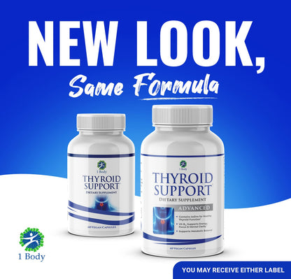 Thyroid Support Supplement for Women and Men - 3 Pack 90 Days 1 BodyUS supplements