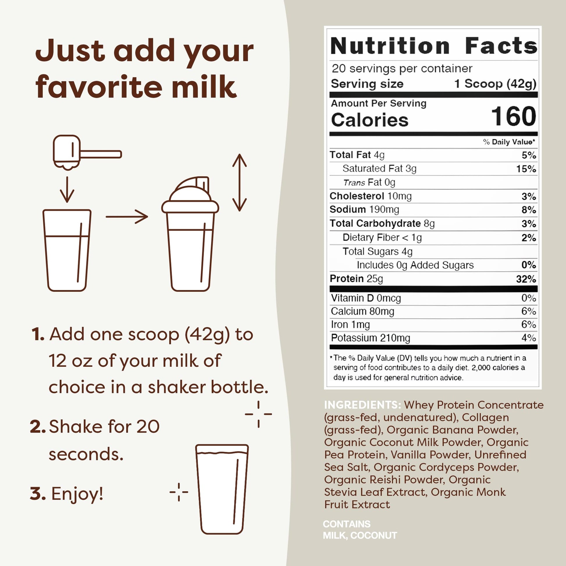 FlavCity Protein Powder Smoothie, Vanilla - 100% Grass-Fed Whey Protein FlavCityUS supplements