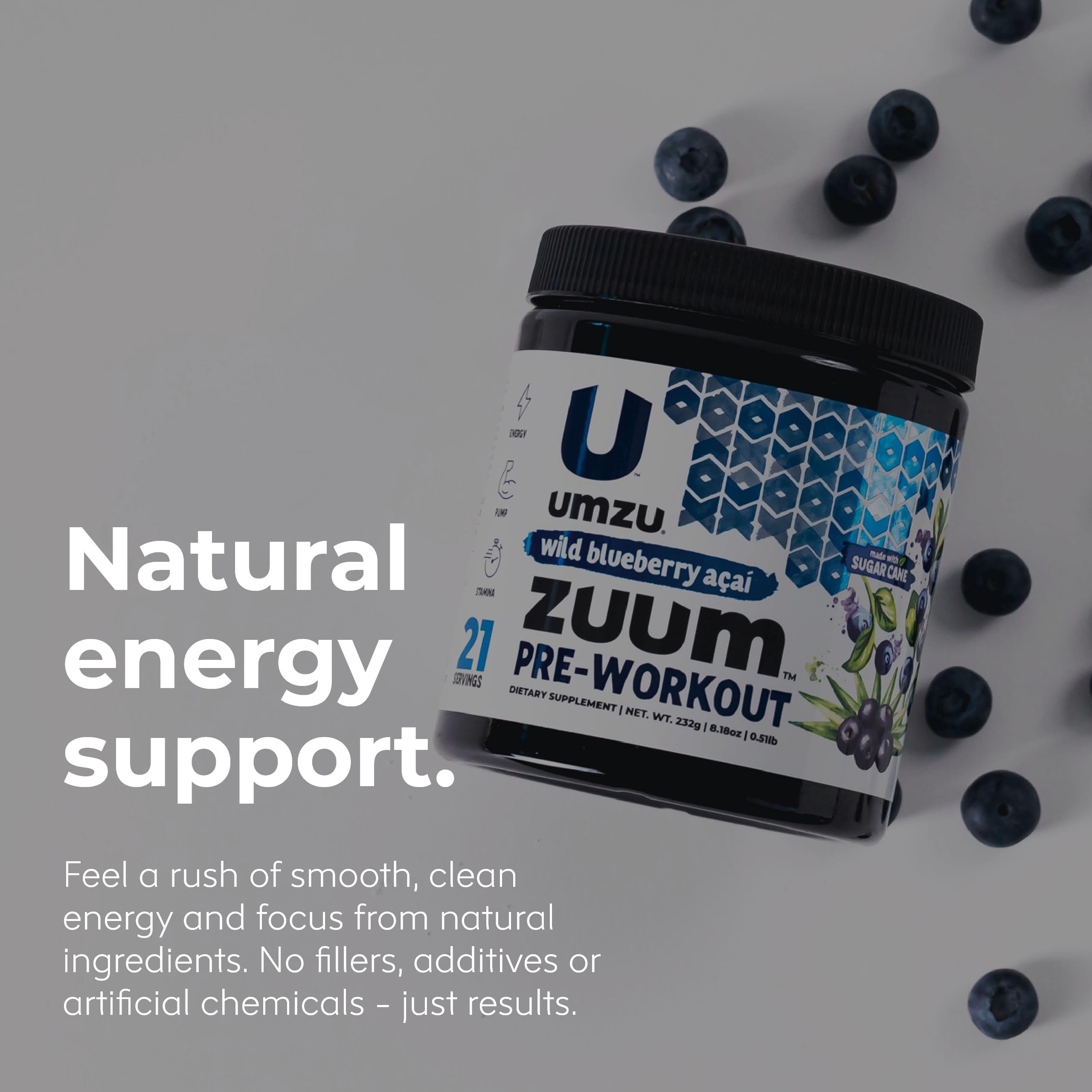 UMZU Zuum Pre-Workout Wild Blueberry Acai UMZUAu supplements