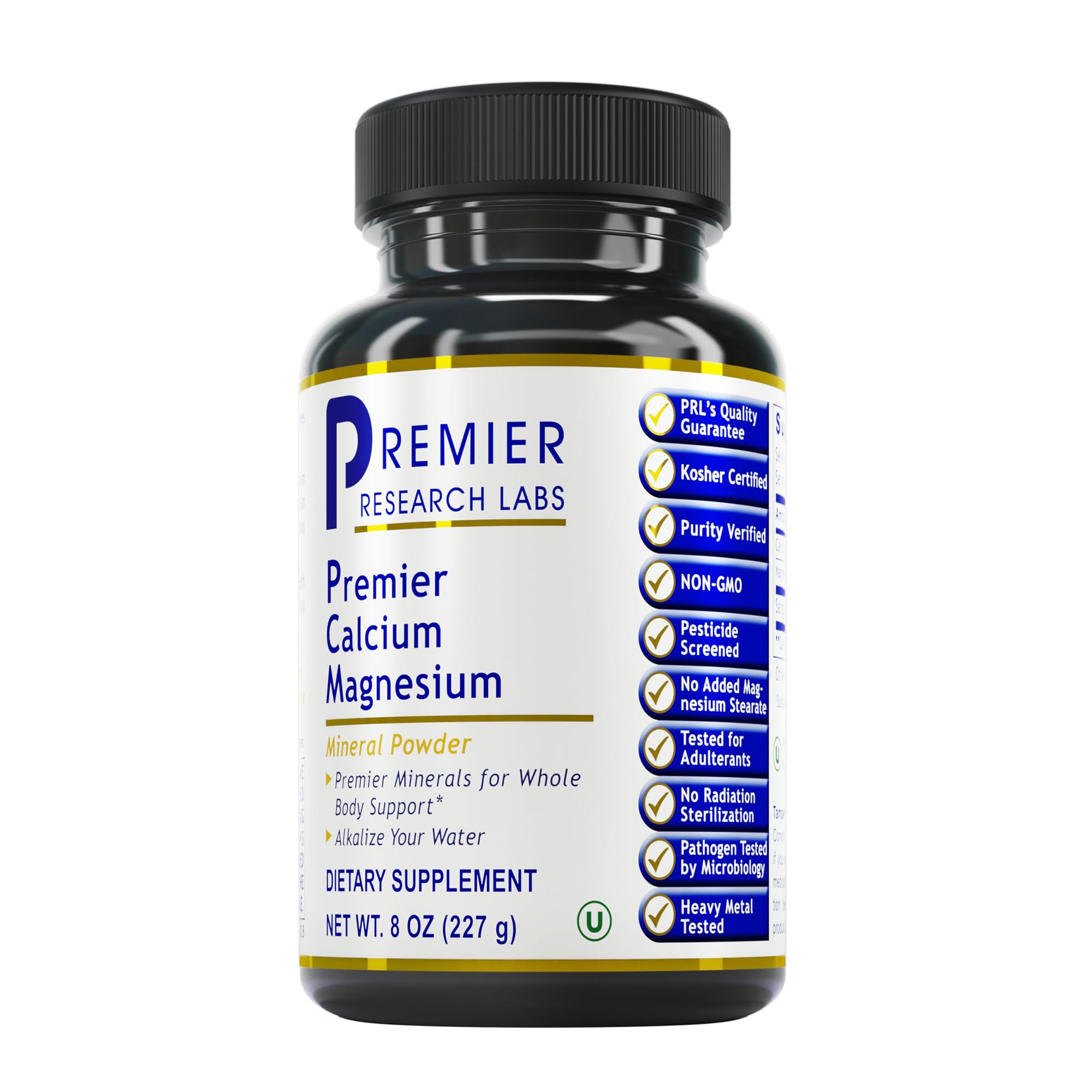 Premier Research Labs Calcium Magnesium Powder - Natural Coral Calcium Powder for Bone Health, Mix with Water for Alkaline PH Balance - 8 oz Premier Research LabsAu supplements