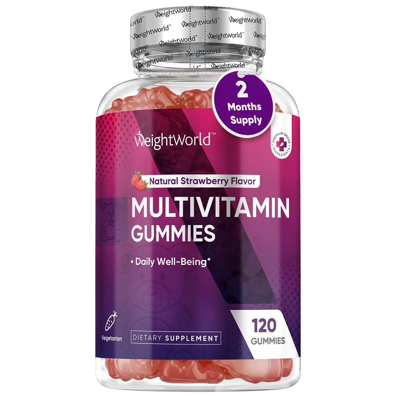 WeightWorld Adult Multivitamin Gummies for Women & Men of All Age - Halal-Suitable with Key Ingredients Like Vitamin A, C, D3, B6, B12 & Biotin WeightWorldAu supplements