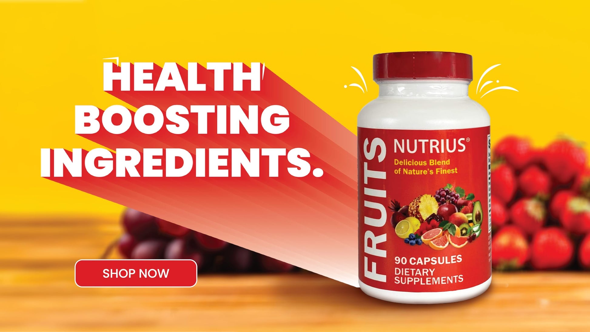 Nutrius Fruits Delicious Blend of Nature's Finest - 90 Capsules Dietary Supplements NutriusAu supplements