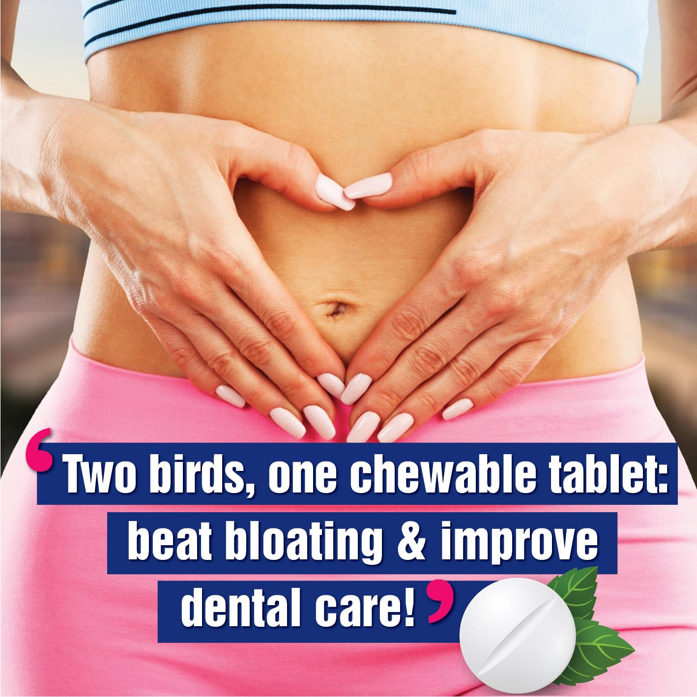 Probiotiv Chewable Probiotics for Daily Bloating w/ 5 Billion CFU – “Two-in-One Combo” ProbiotivAu supplements
