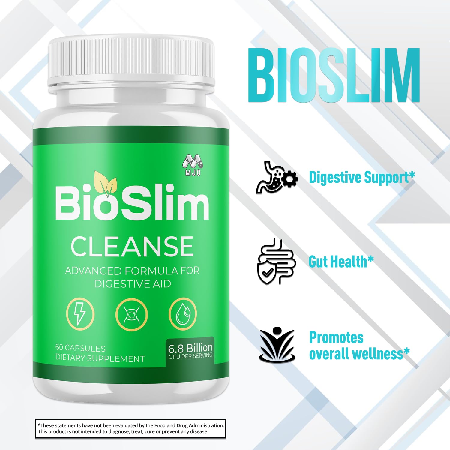 (3 Pack) Bioslim Cleanse Capsules, Official Bioslim Cleanse Supplement Pills with All Natural Ingredients, Advanced Active Health Lifestyle Formula with Premium Vitamins for Women & Men (180 Capsules) MJOAu supplements
