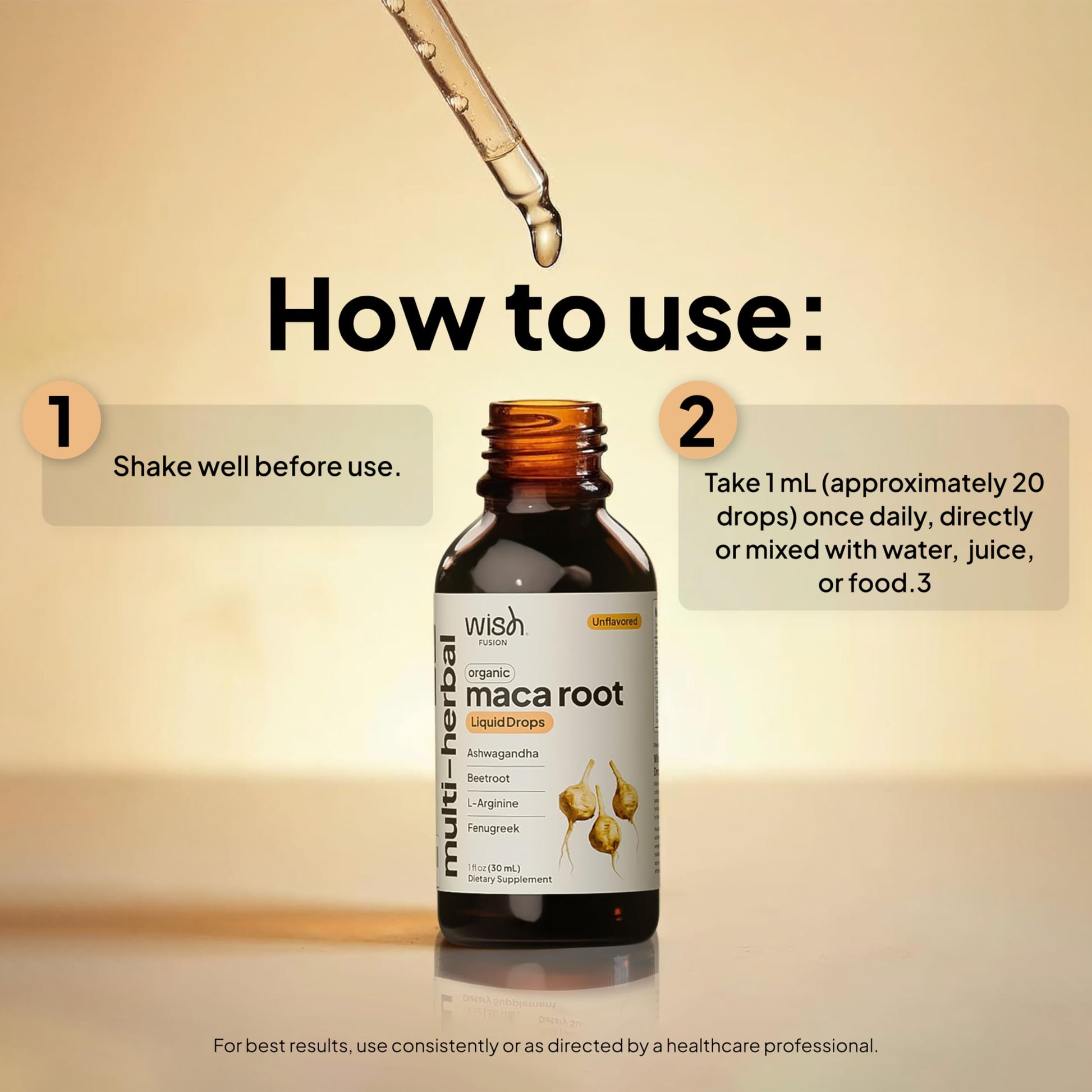 Wish Fusion Maca Root Liquid Drops 2 Pack Organic Maca Root Drops for Energy Support Hormone Balance, Mood Maca Root, Ashwagandha & Tongkat Ali Blend, Liquid Maca Root Extract Fenugreek & Beetroot Wish FusionAu supplements