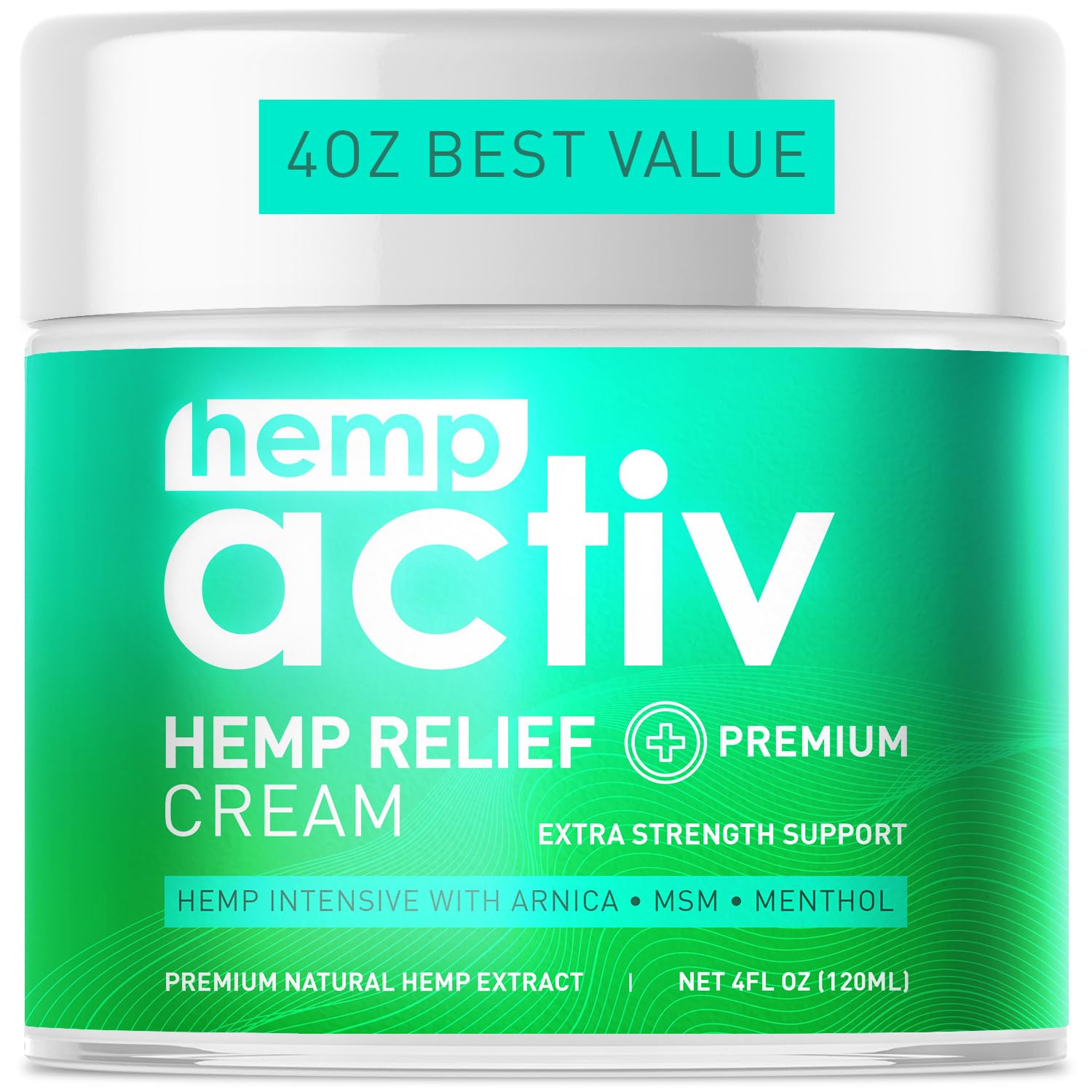 HEMPACTIV Cooling Hemp Cream – Menthol, MSM & Arnica – Fast-Absorbing, Non-Greasy Formula for Muscles & Joints – 4oz Best-Value Size HEMPACTIVAu supplements