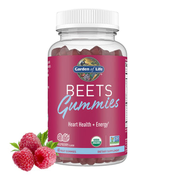 Garden of Life Organic Beet Root Gummies Made from Pectin with Antioxidants, Vitamin C, Vitamin D & B12 for Heart Health & Energy – BEETS Gummies – Vegan, Gluten Free, Non GMO, Raspberry, 30 Servings Garden of LifeAu supplements