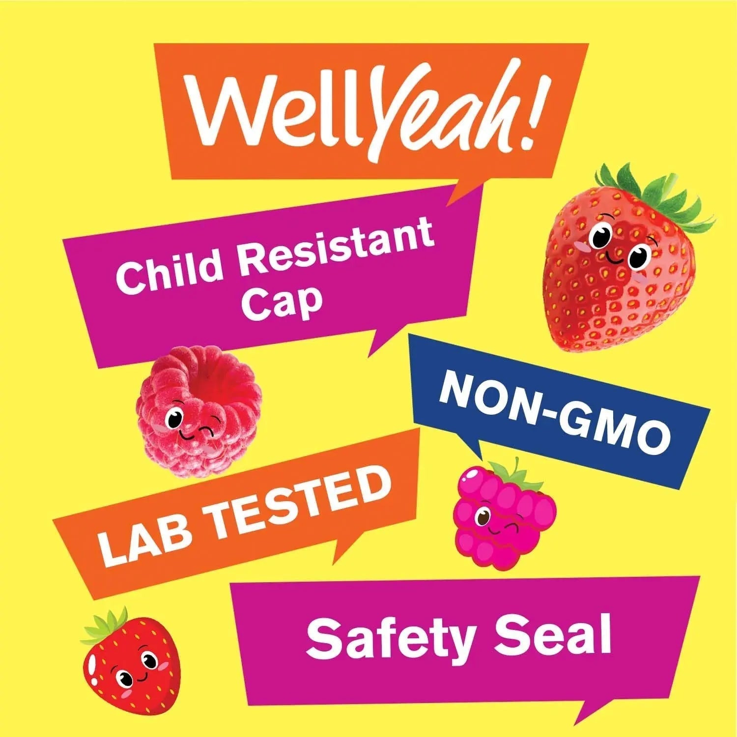 WellYeah Kids Multivitamin Gummies | Vitamin C, D3, E, A, B6, B12, Biotin, Zinc, Folic Acid, Iodine, and Niacin | Immune and Energy Support WellYeahAu supplements