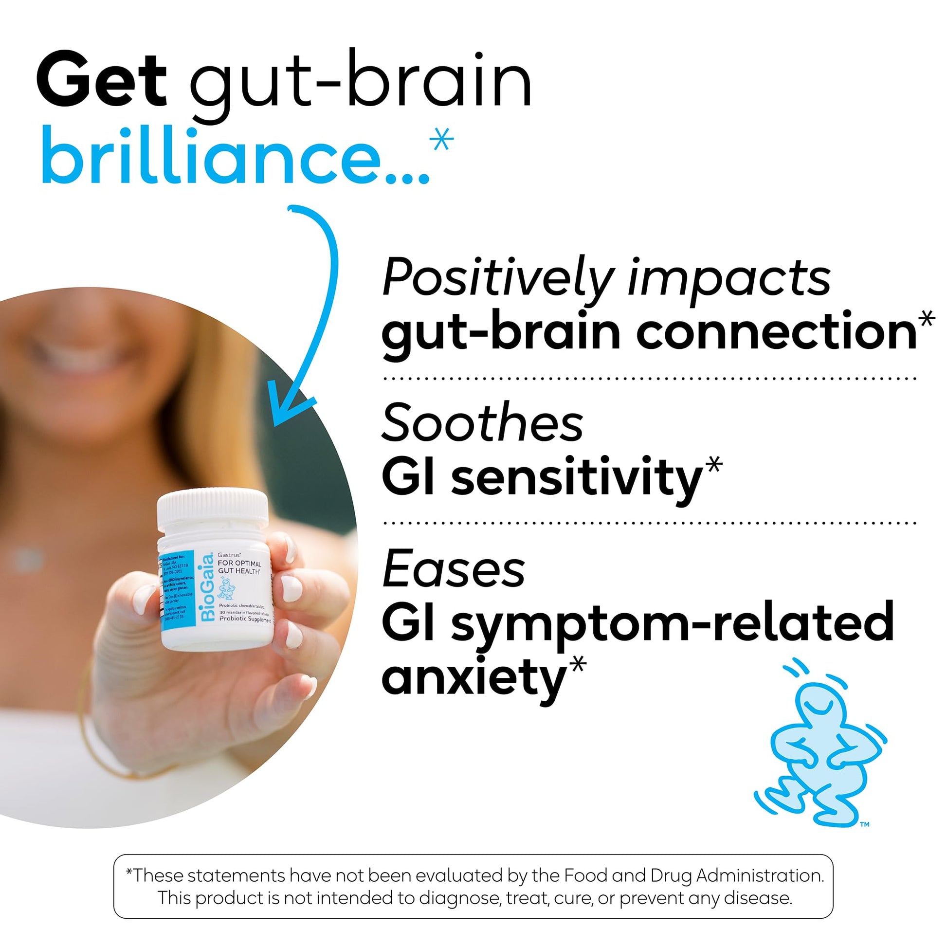 BioGaia Gastrus Gut Health Probiotic | Eases Abdominal Discomfort, Gas & Bloating | Promotes Regularity & a Healthy Gut | Contributes to a Balanced Microbiome | Backed by 30 Years of Research BioGaiaAu supplements